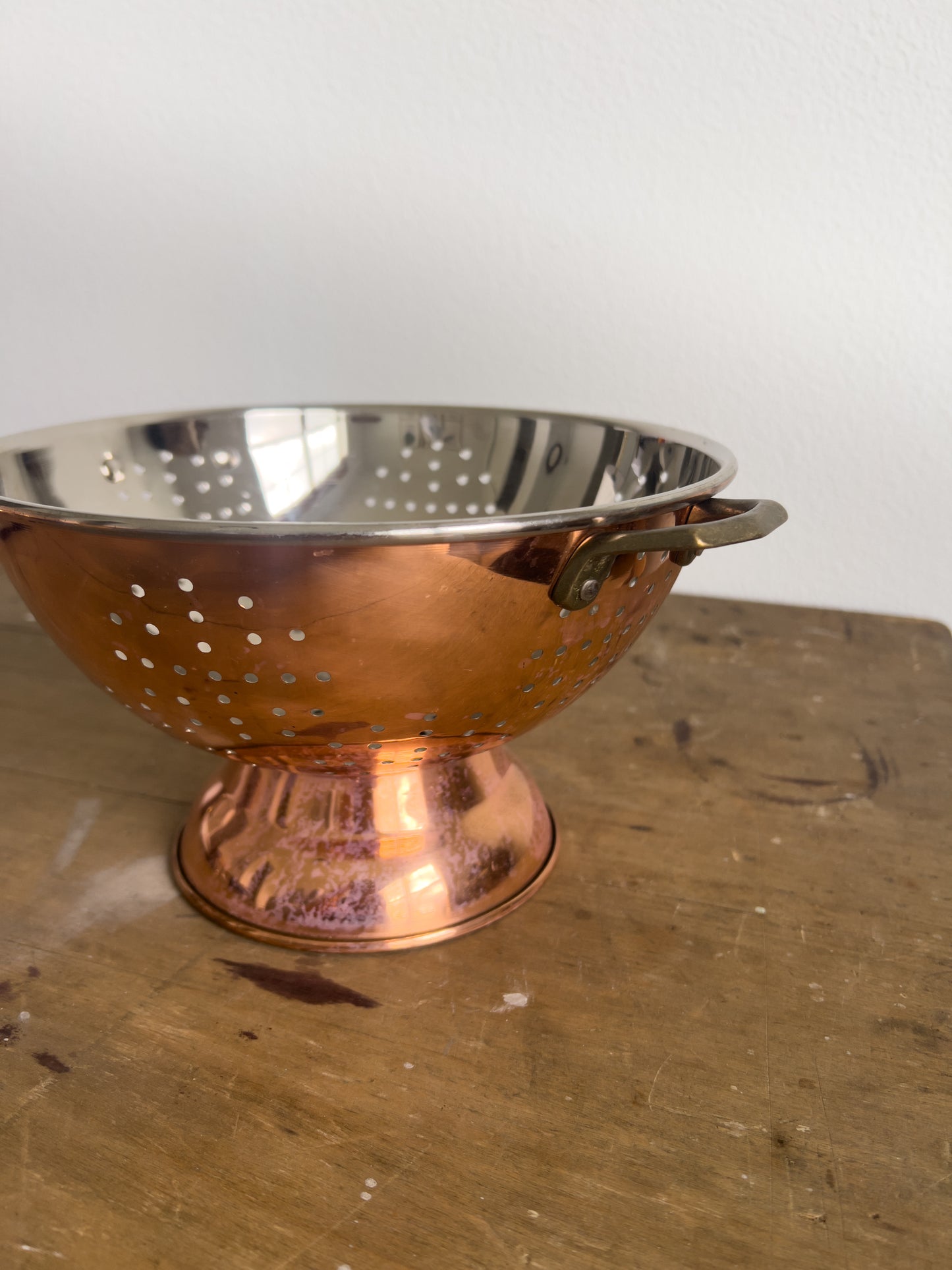 Vintage Copper Colander