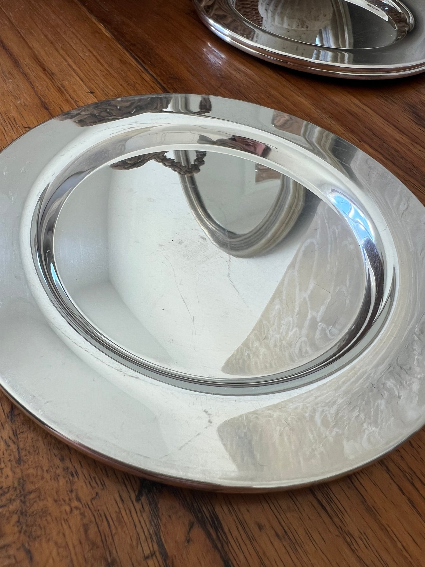 Silver plated coasters