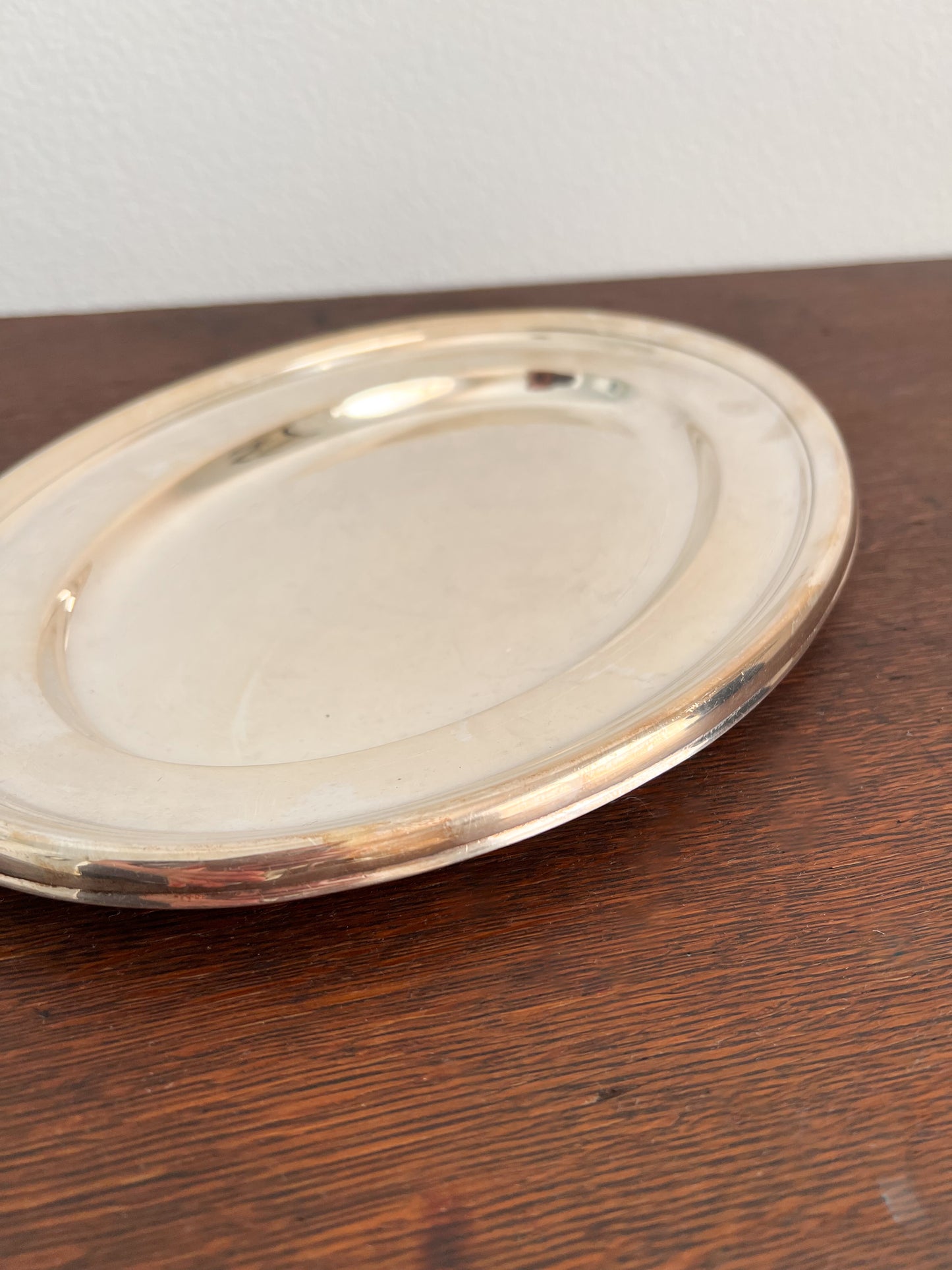 Vintage Silver Plated Oval Shaped Tray