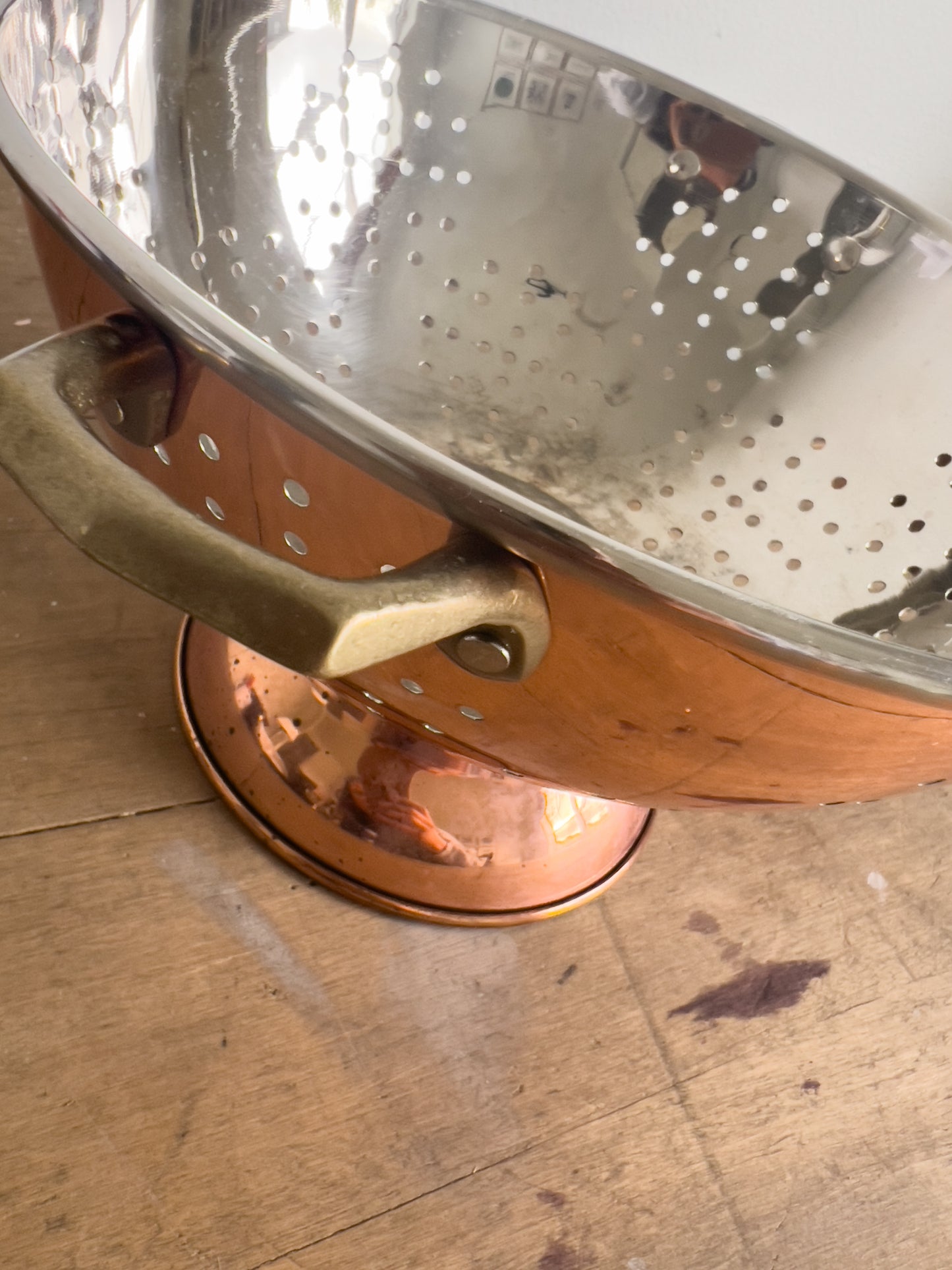 Vintage Copper Colander