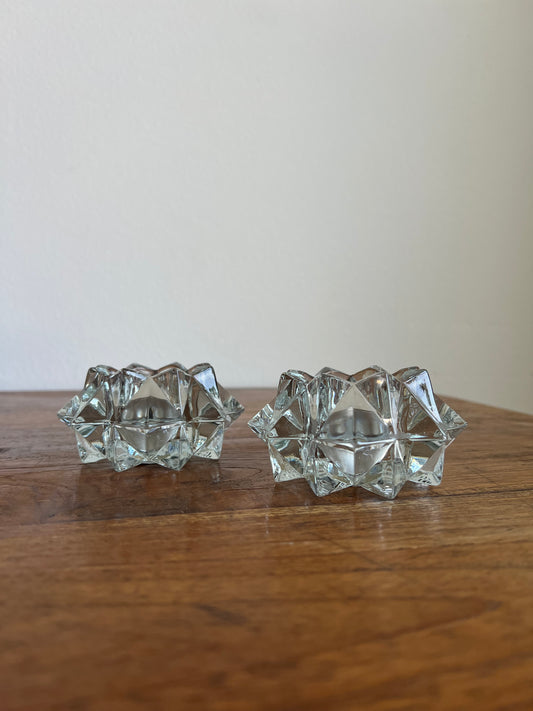 Vintage Starburst Votive Holders (set of 2)