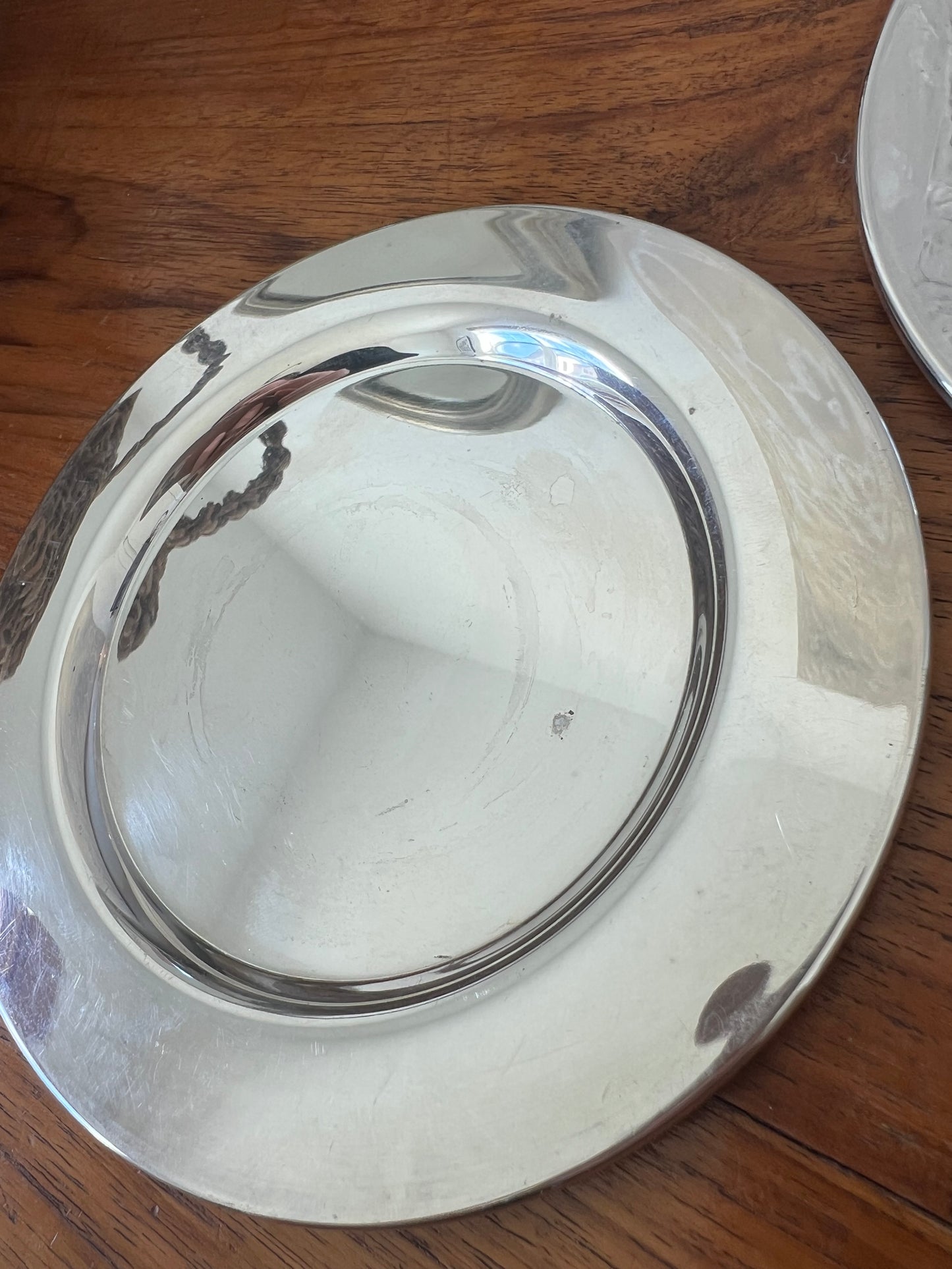 Silver plated coasters