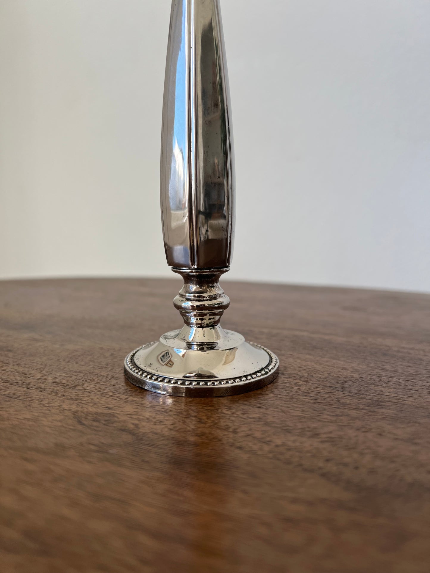 Silverplate bud vase