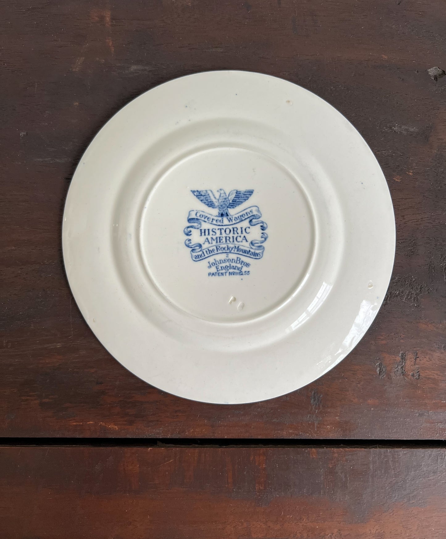Blue and White Historic America Small Dish