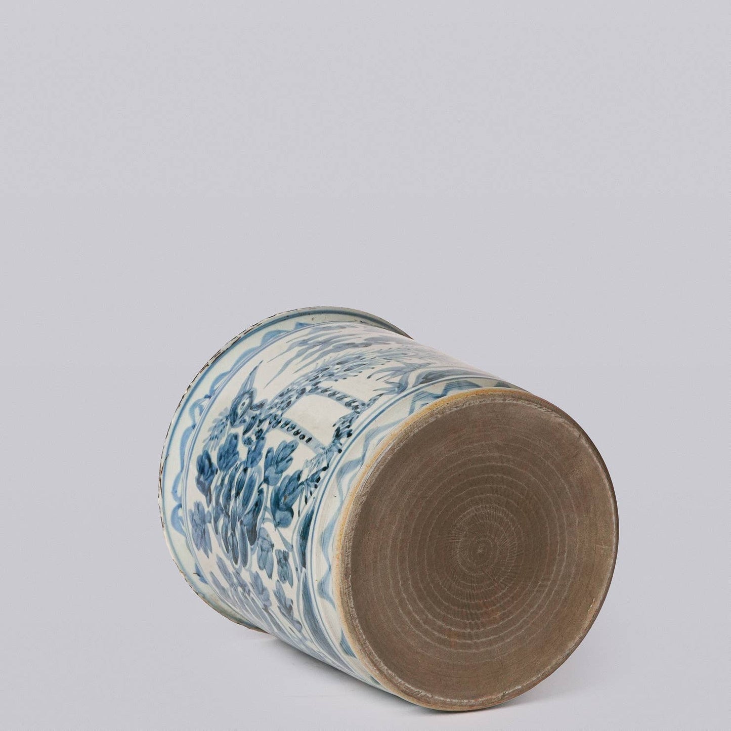 Blue and White Peacock - Porcelain Cachepot