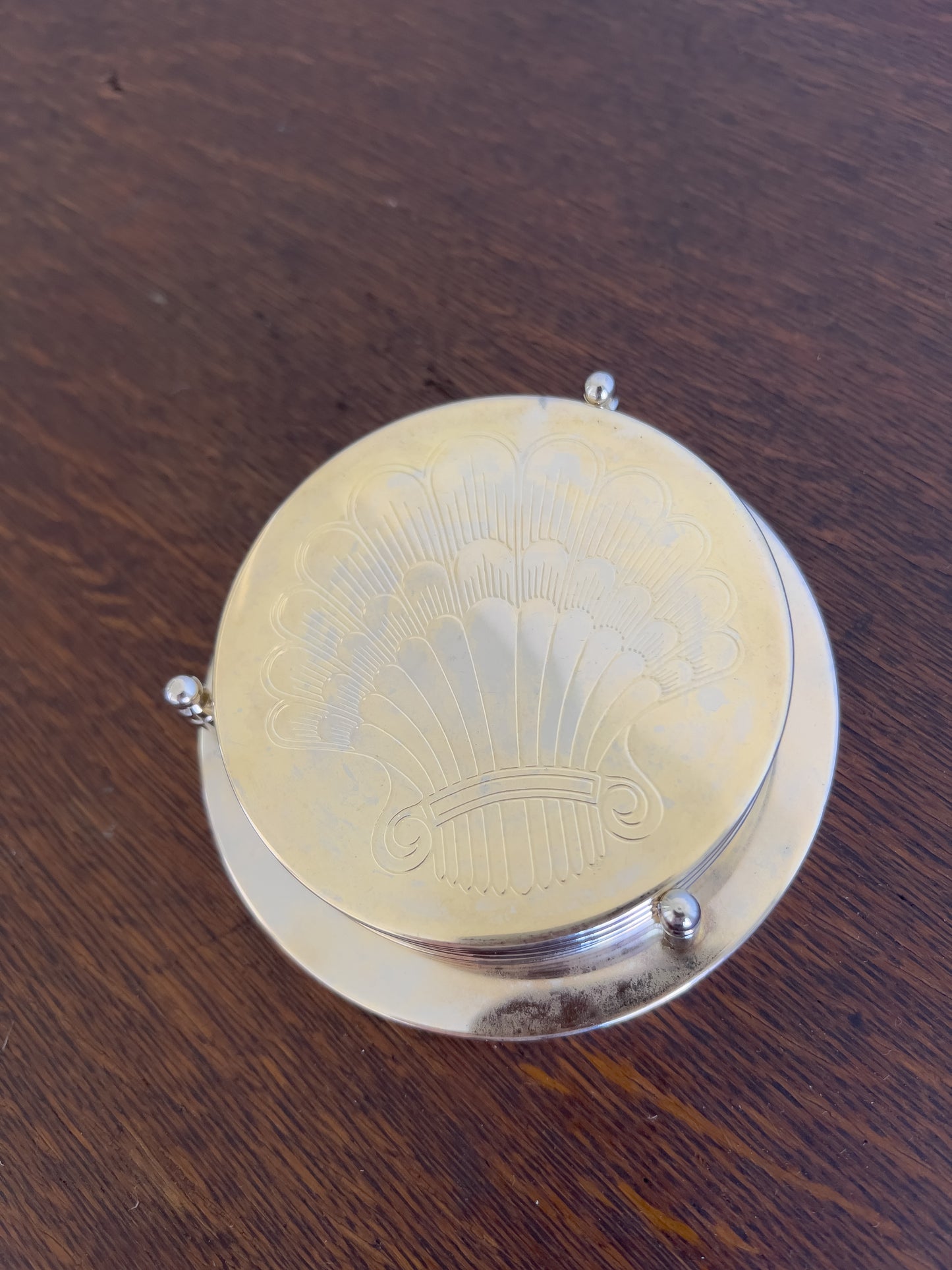 Vintage Etched Shell Coasters