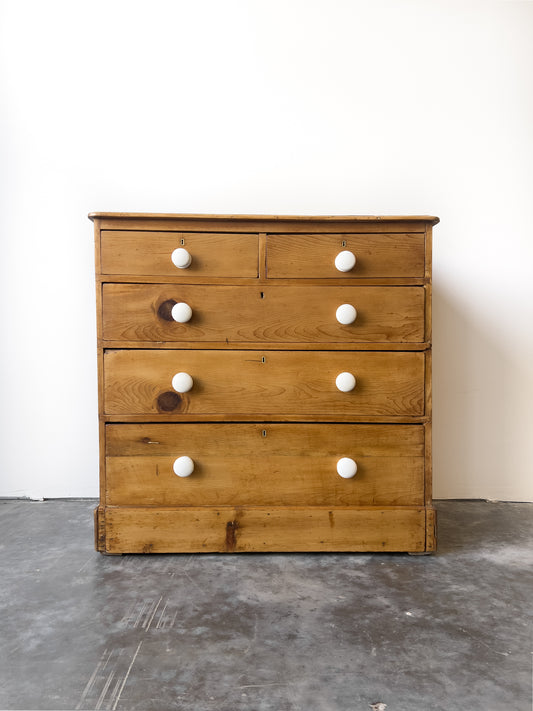 19th Century English Pine Chest of Drawers