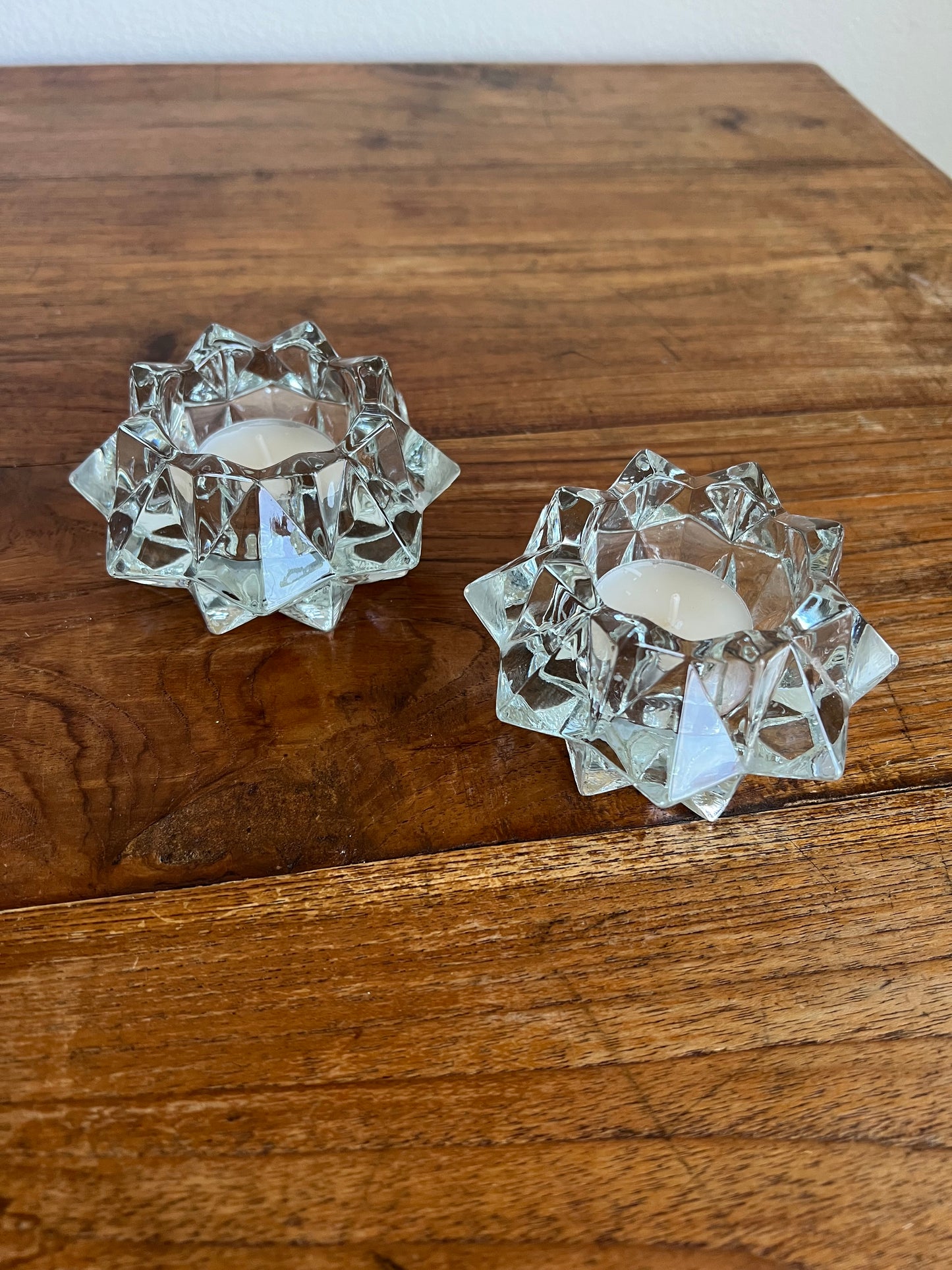 Vintage Starburst Votive Holders (set of 2)