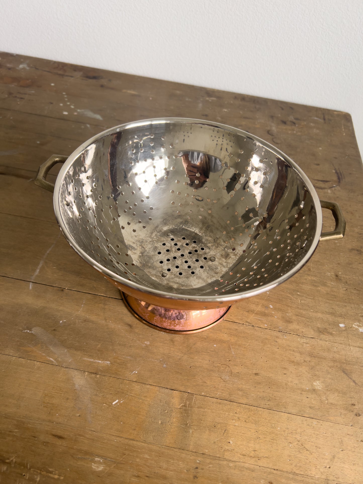 Vintage Copper Colander