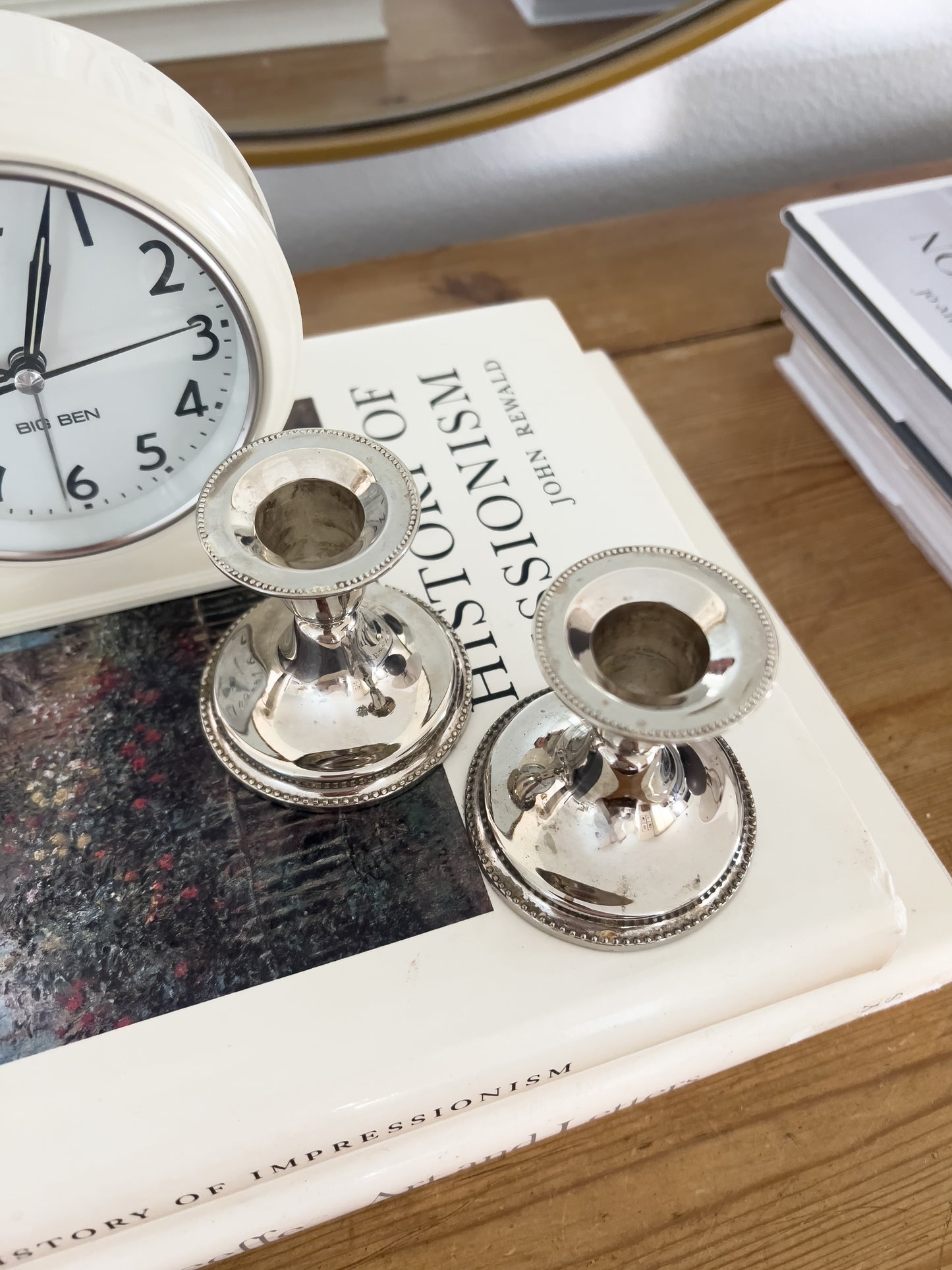 Silver plated taper holders
