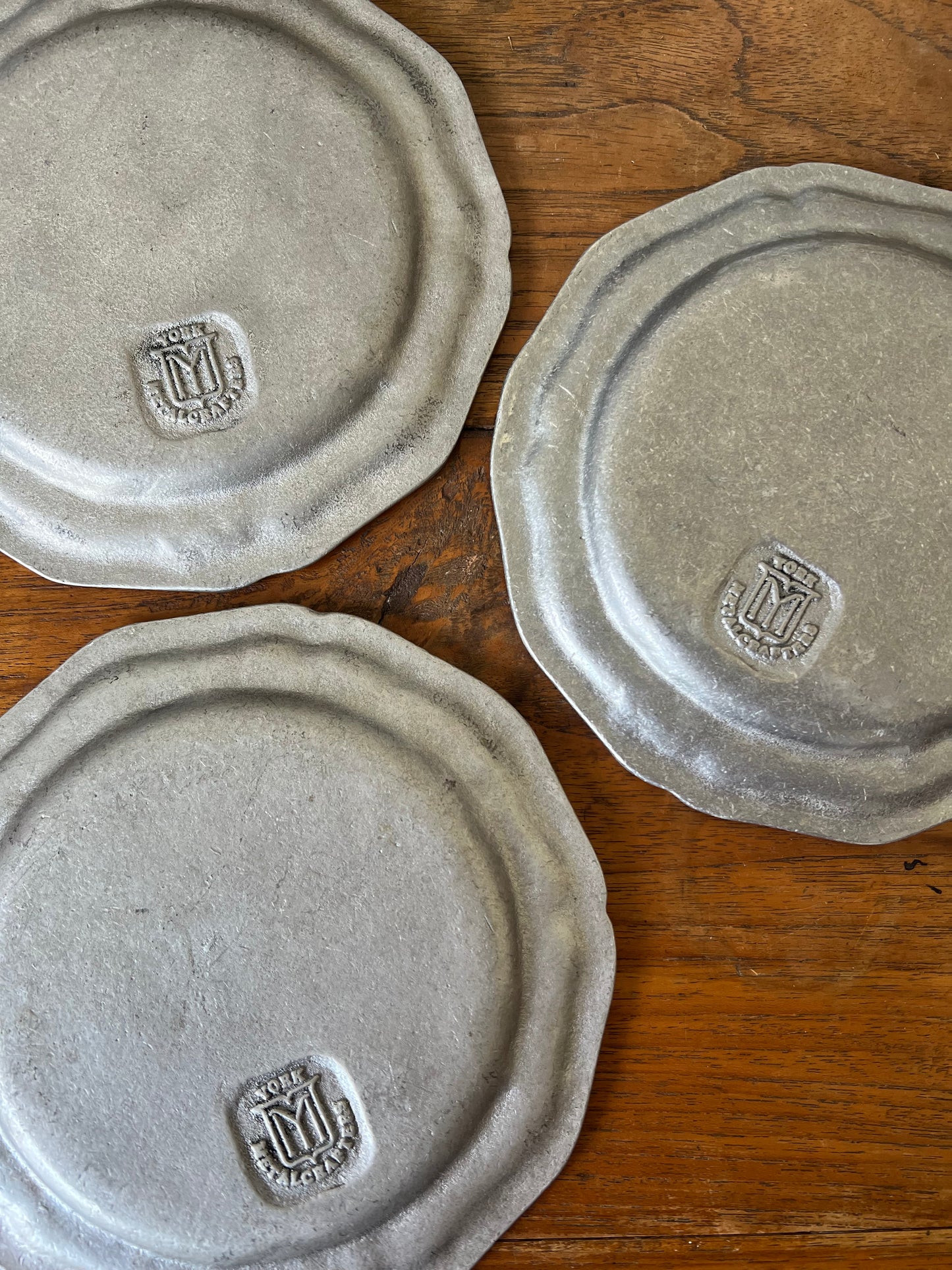 Vintage Pewter Plate