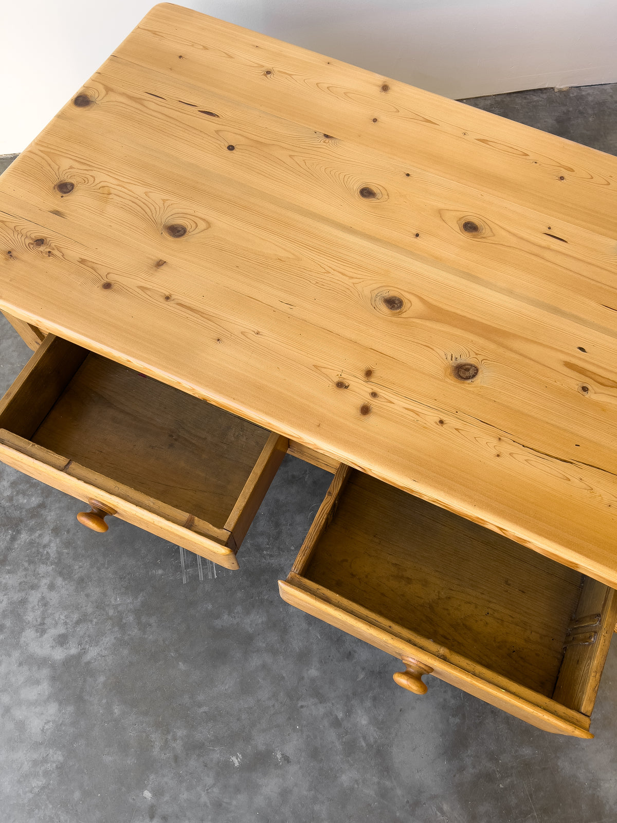 Antique English Pine Coffee Table with Reclaimed Top