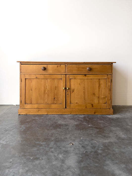 Antique 19th Century English Pine Sideboard