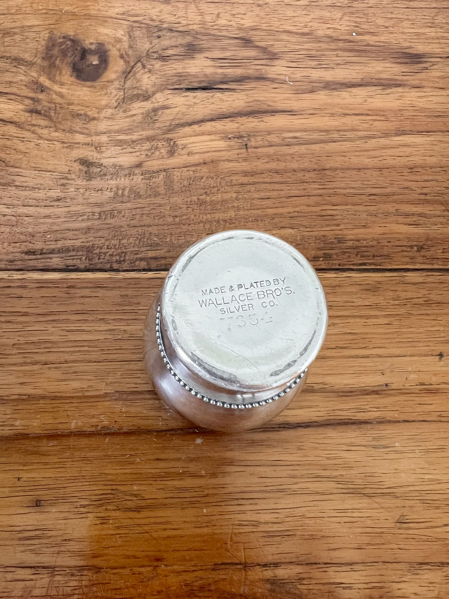 Silver plate Toothpick or Match Holder / Bud Vase
