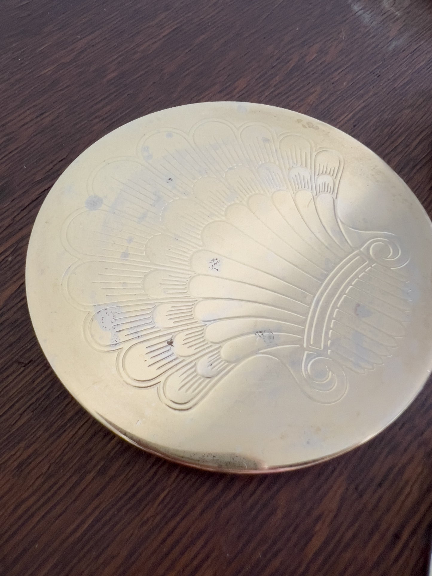 Vintage Etched Shell Coasters