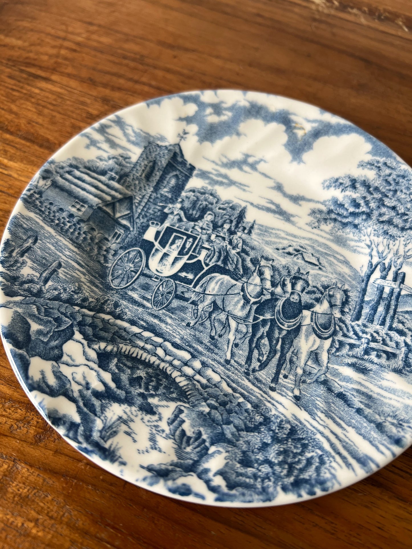 Vintage Blue & White Plate