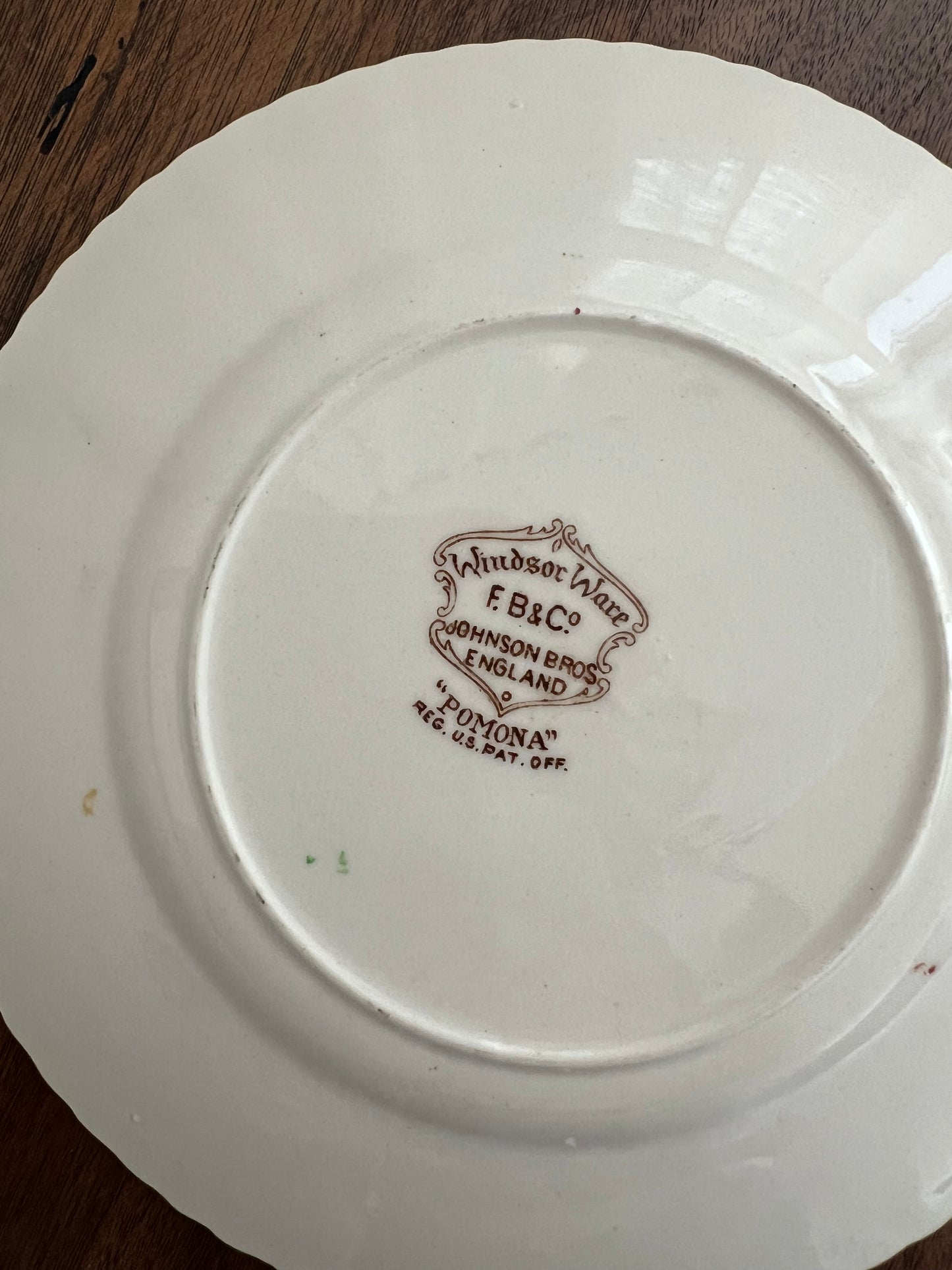 Vintage Johnson Bros. “Pomona” plate