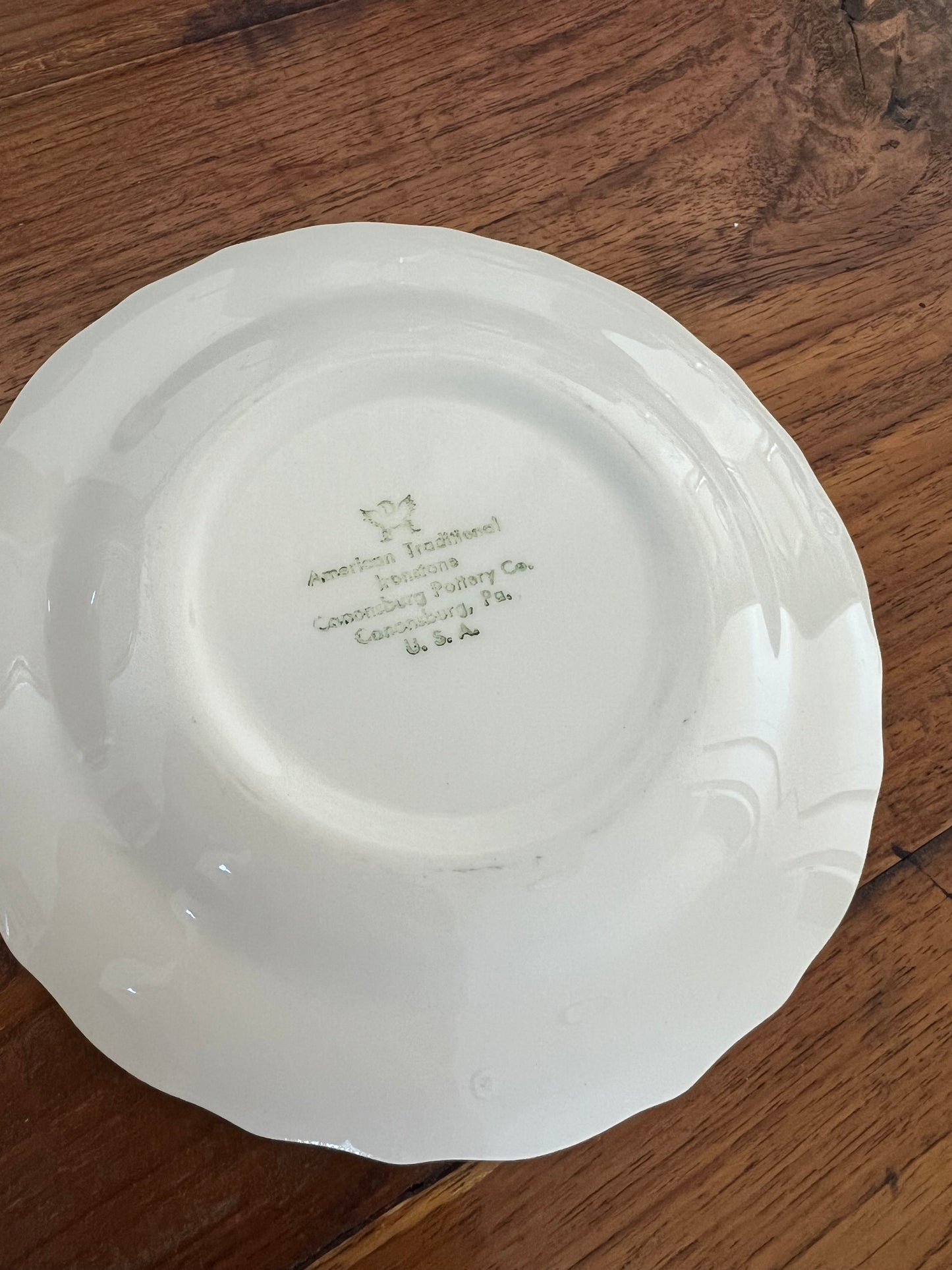 Vintage American Traditional Ironstone plate