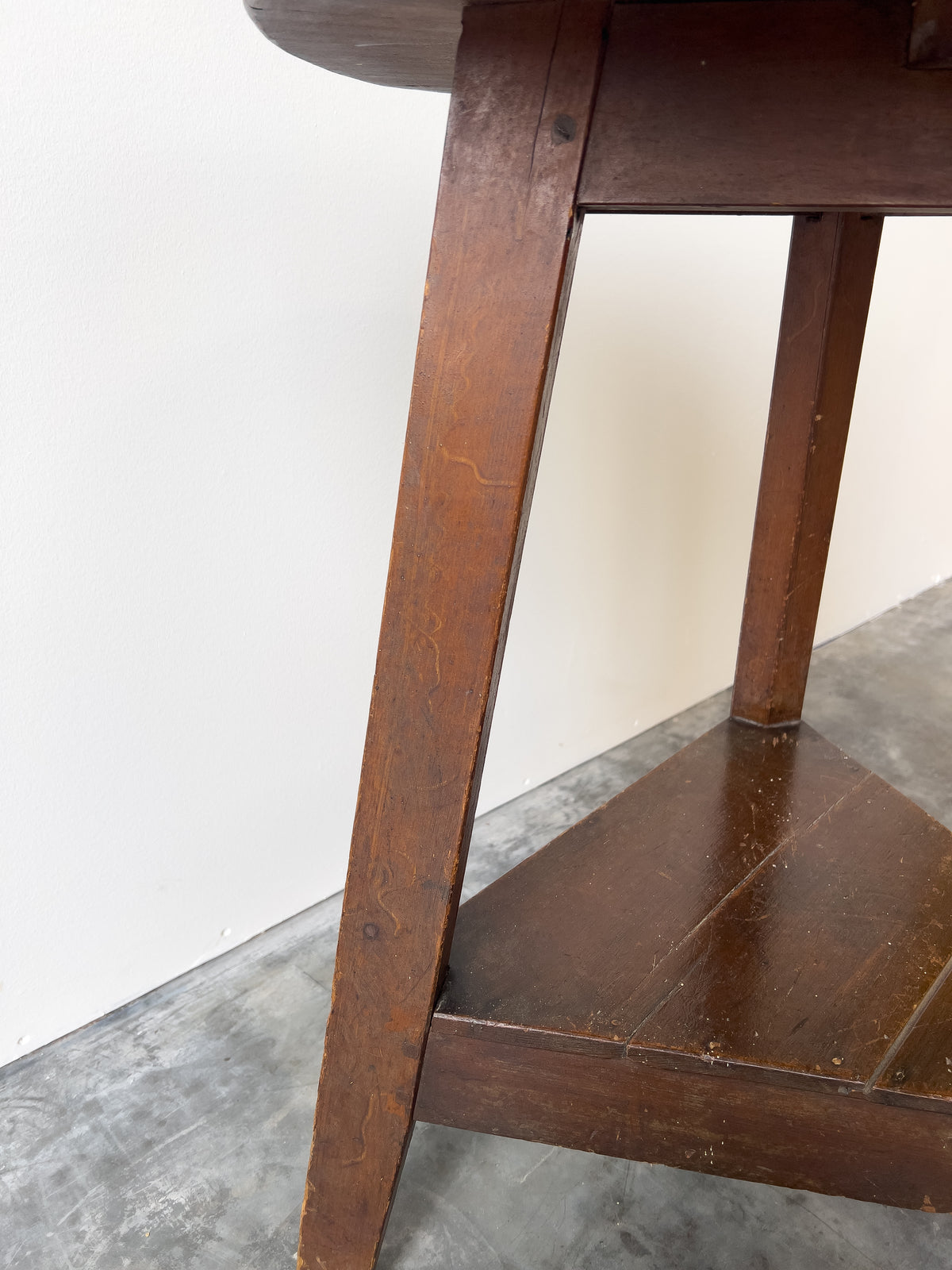 Antique Welsh Late 19th Century Scumble Painted Cricket Table