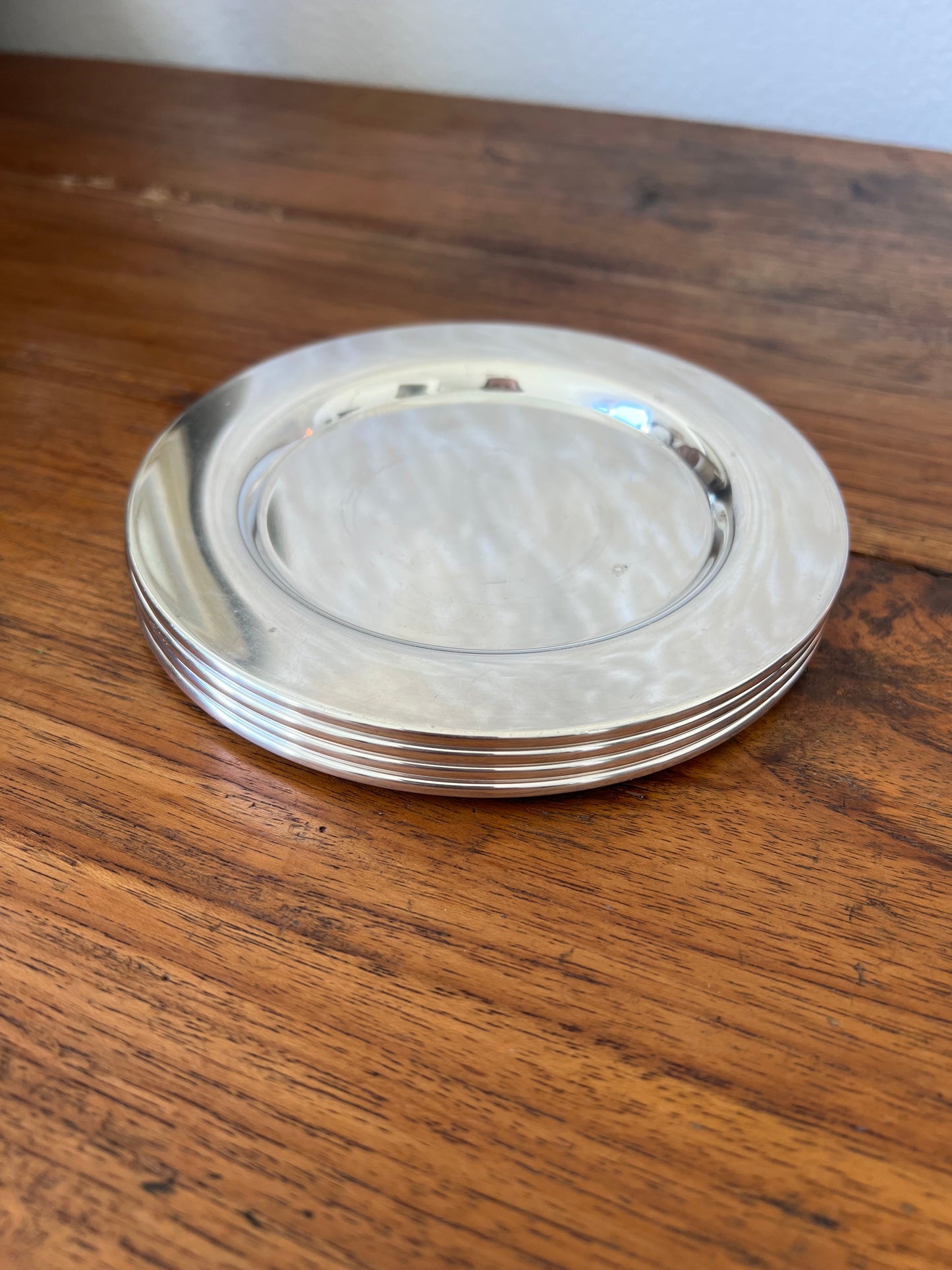 Silver plated coasters