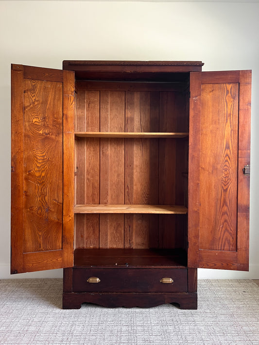 Primitive Antique European Wardrobe