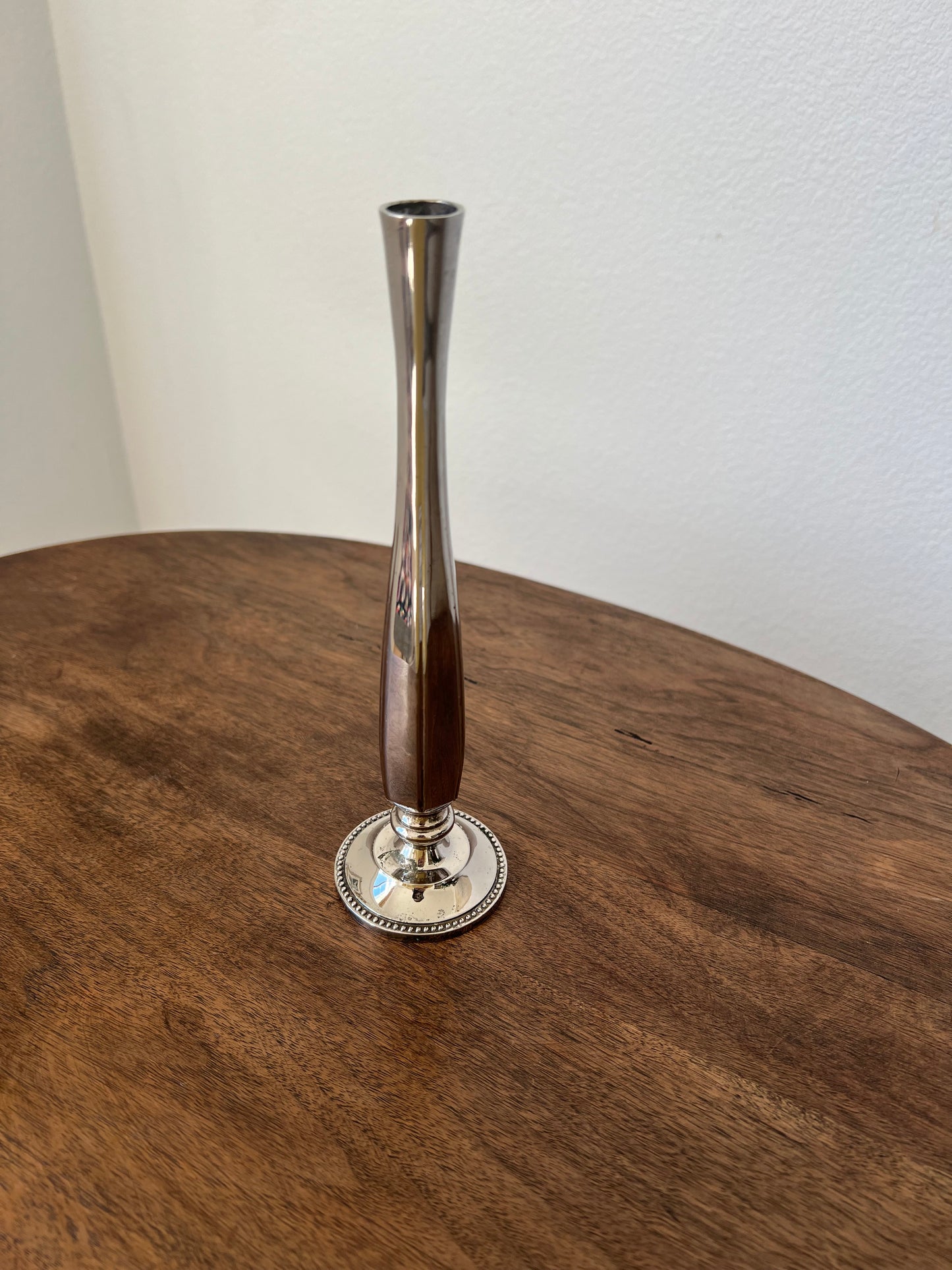 Silverplate bud vase