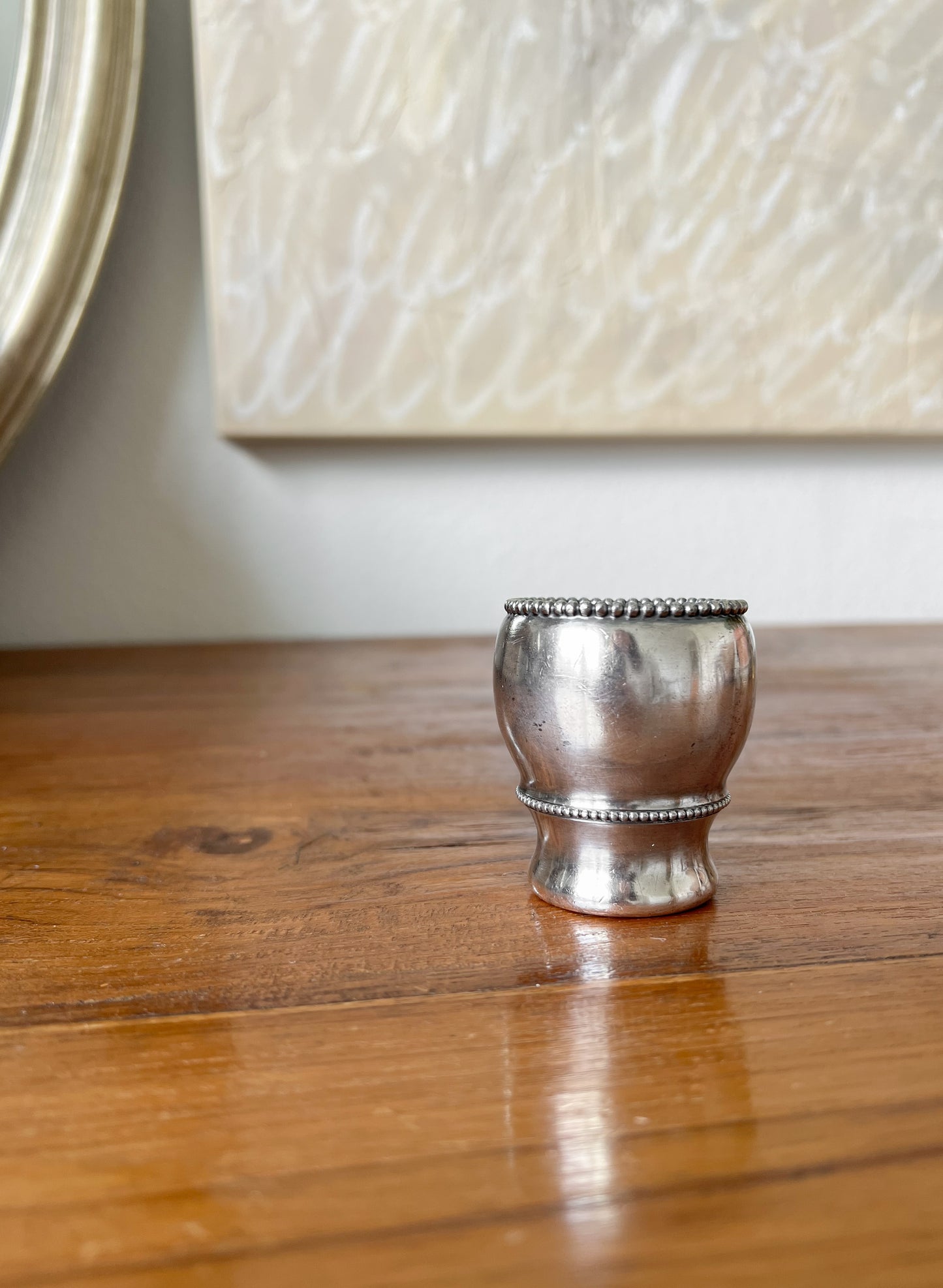 Silver plate Toothpick or Match Holder / Bud Vase
