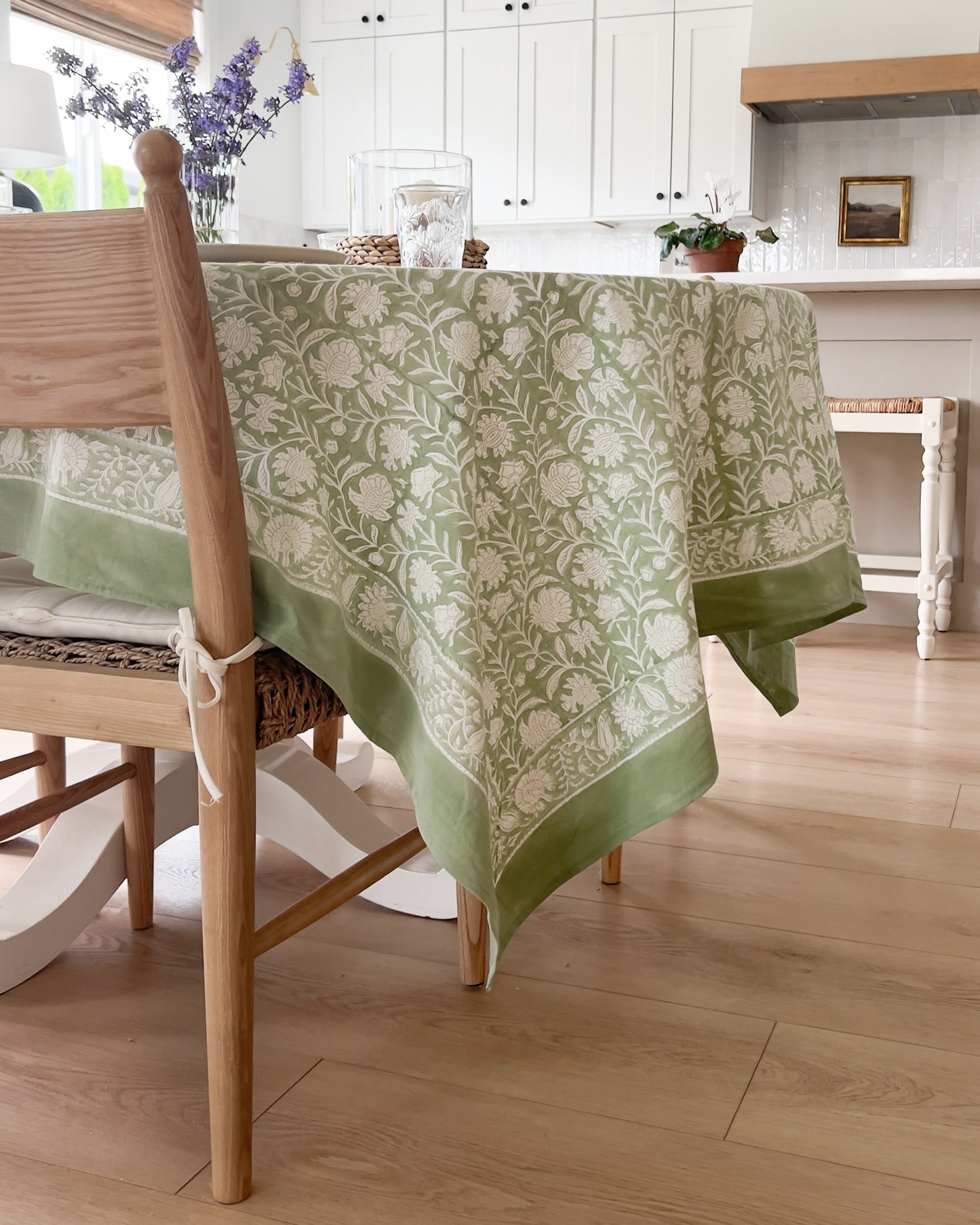 Clara Block Print Tablecloth
