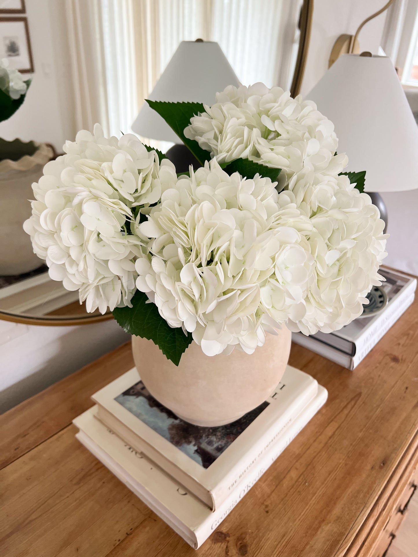 Real Touch Faux Hydrangea Stems (Set of 3 or 6)
