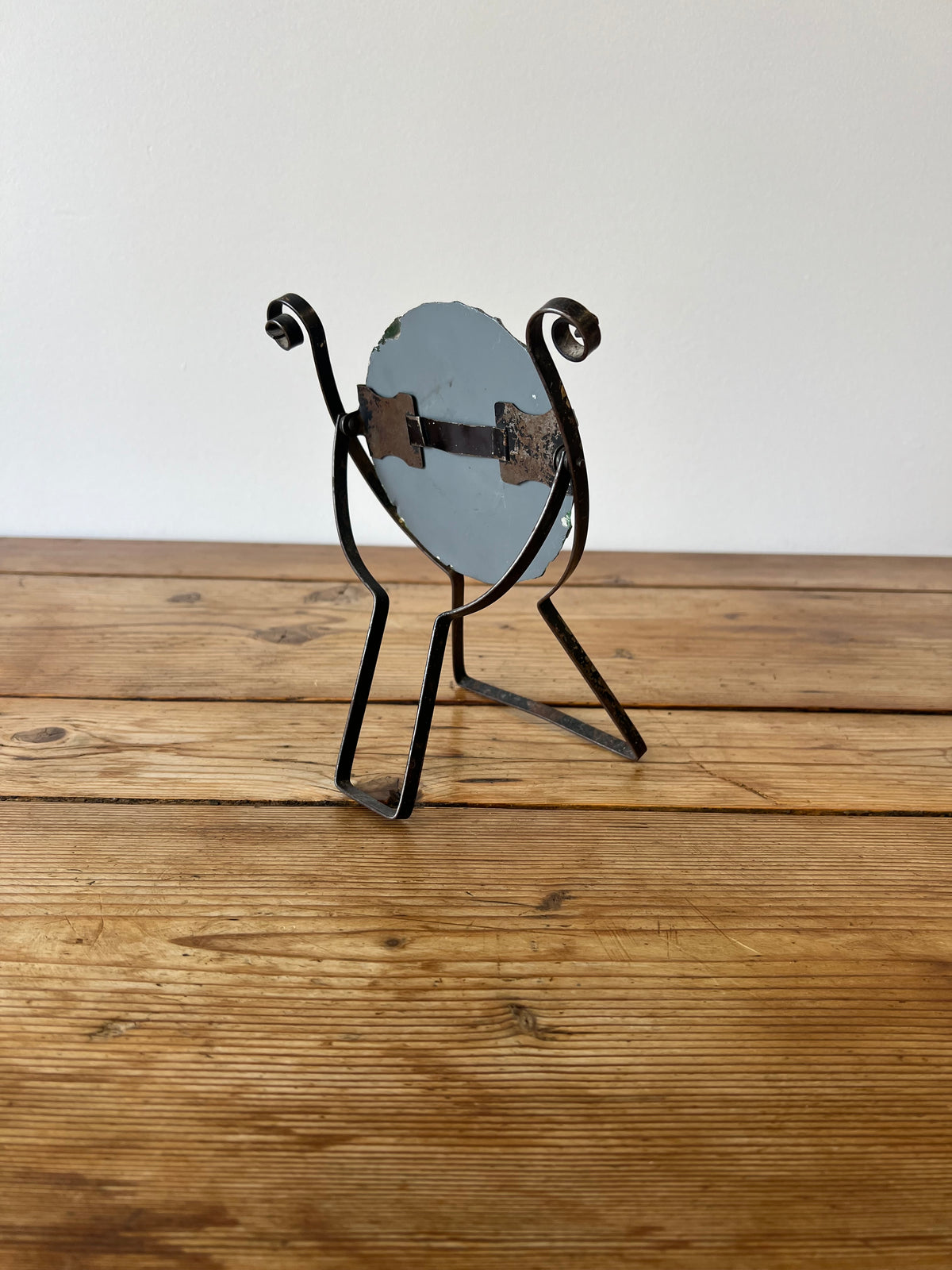Antique Round Vanity Mirror