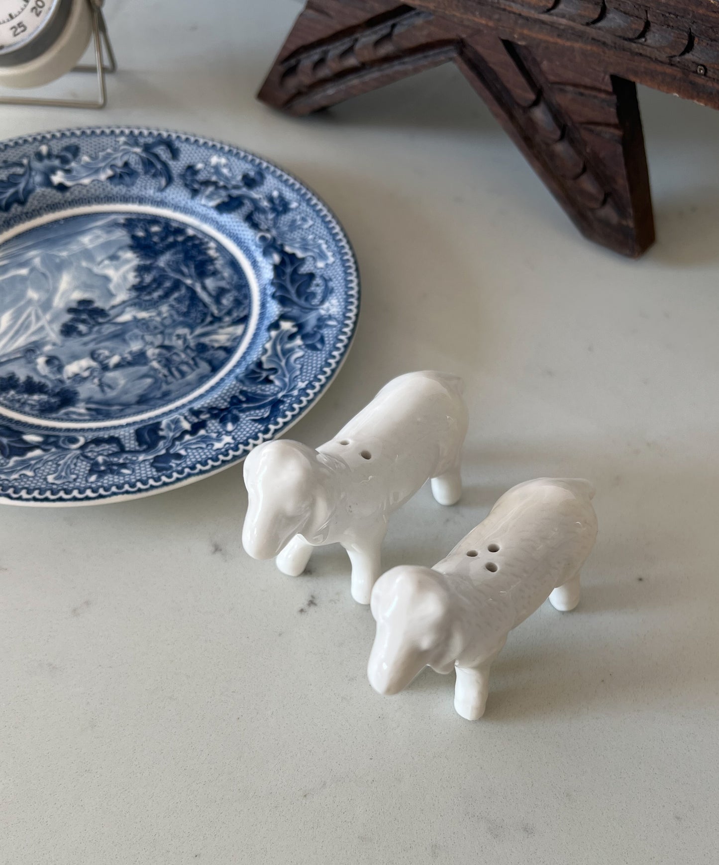Ceramic Goat Salt & Pepper Shakers