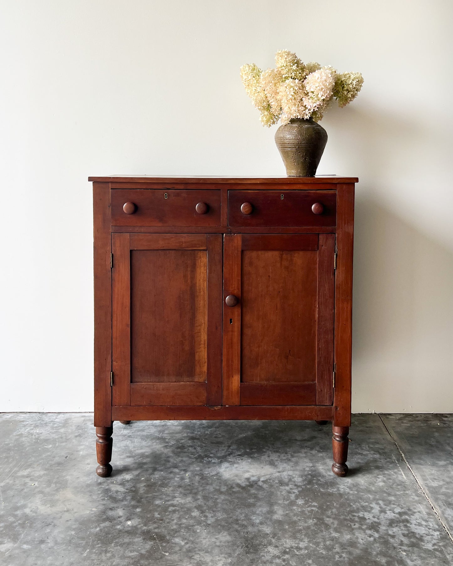 American Antique Pine Jelly Cabinet circa mid 19th c.