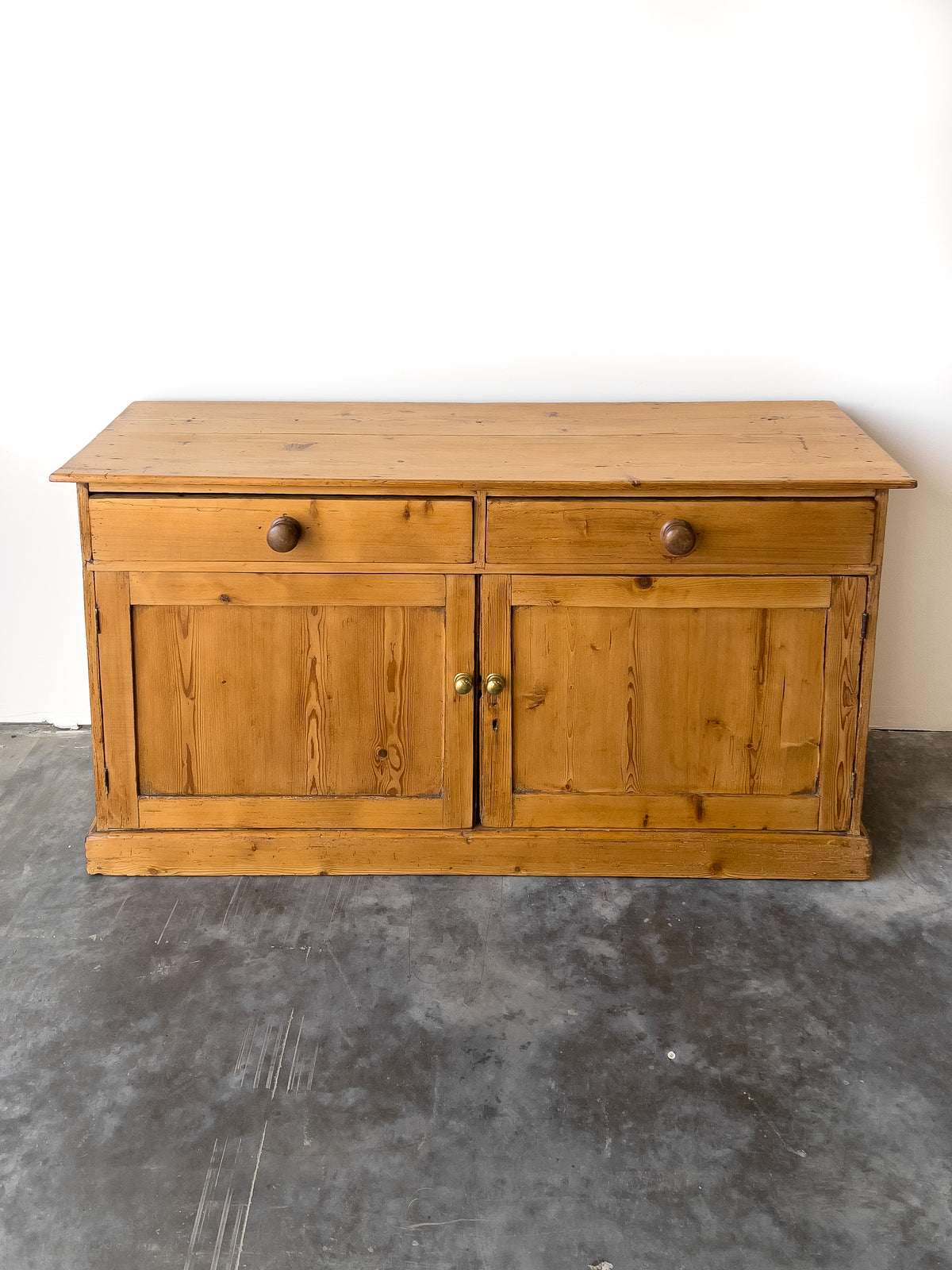 Antique 19th Century English Pine Sideboard