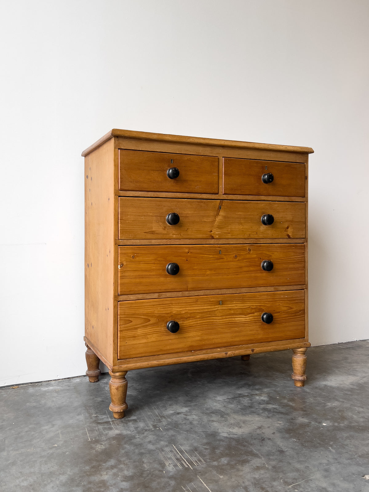 Antique 18th Century English Pine Georgian Chest of Drawers