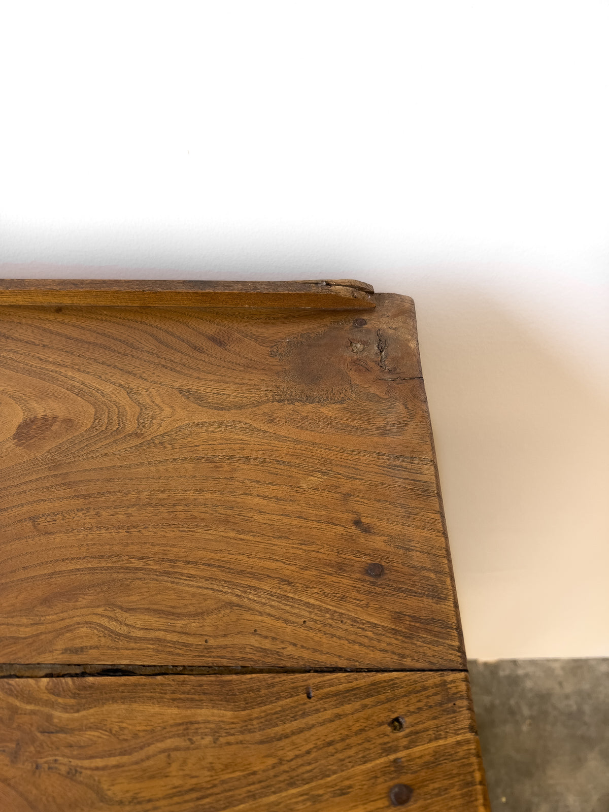Antique Late 19th Century French Elm Cupboard