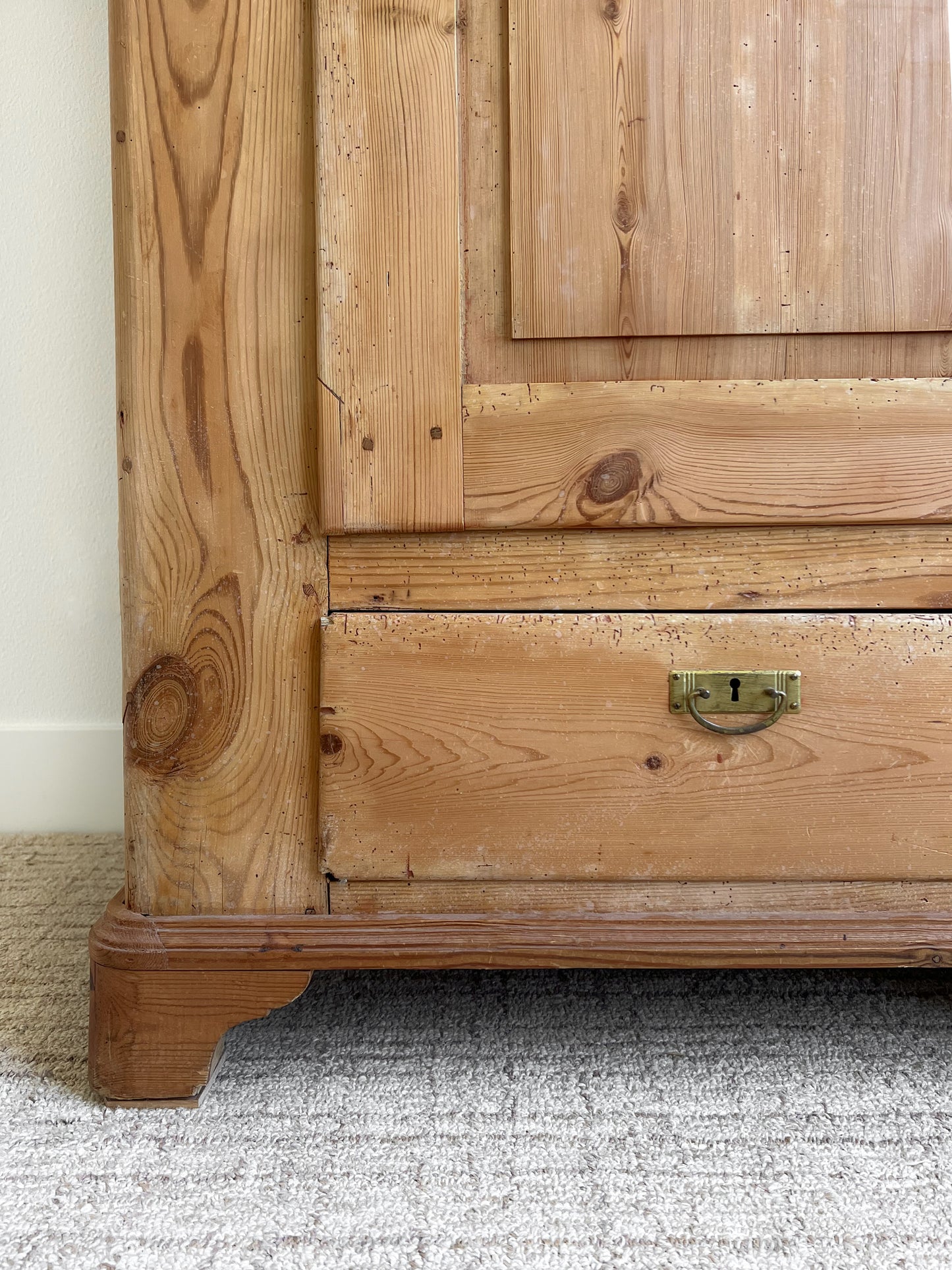 Antique 19th C. Pine Wardrobe