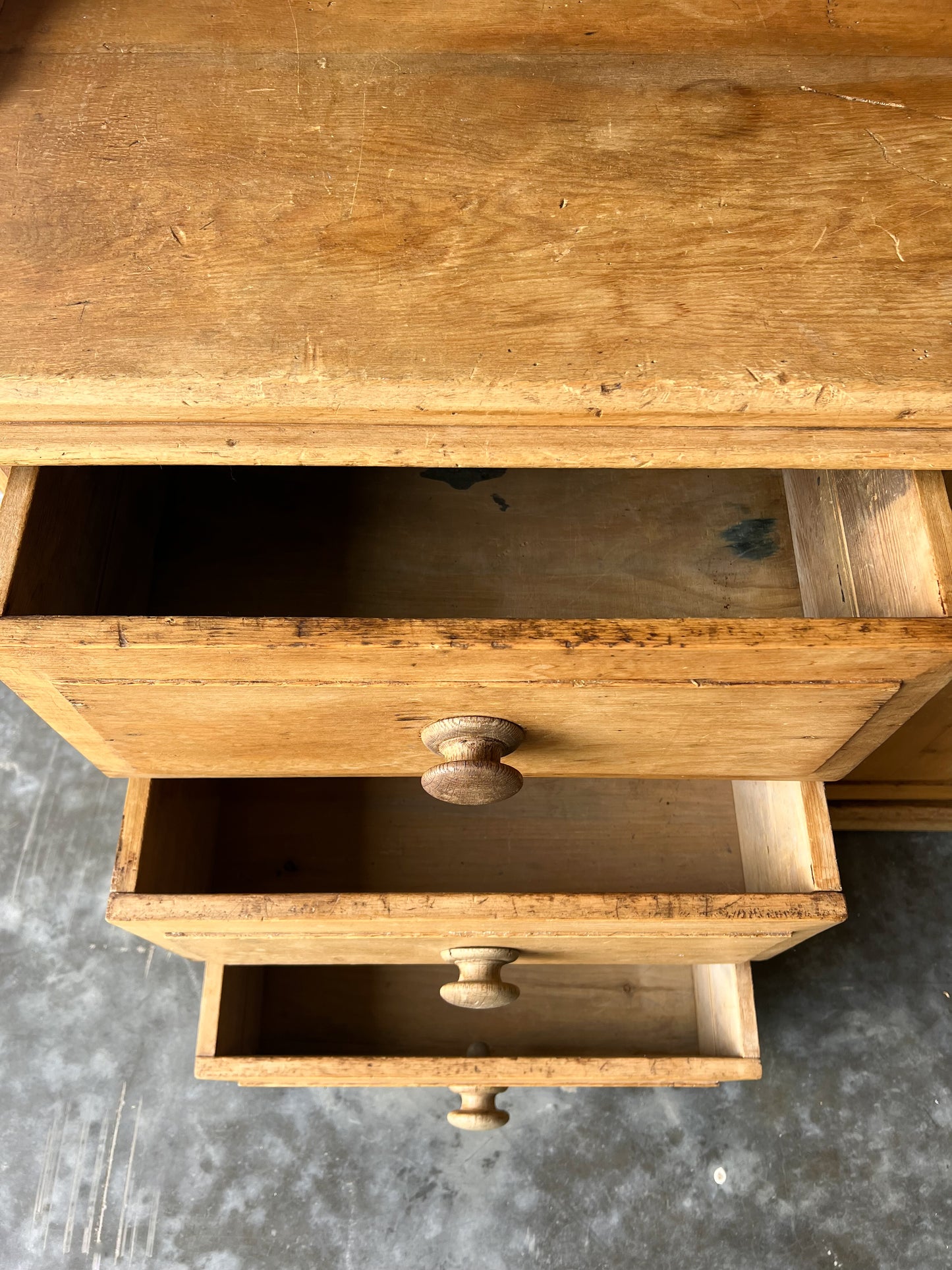 Antique English Pine Kitchen Dresser
