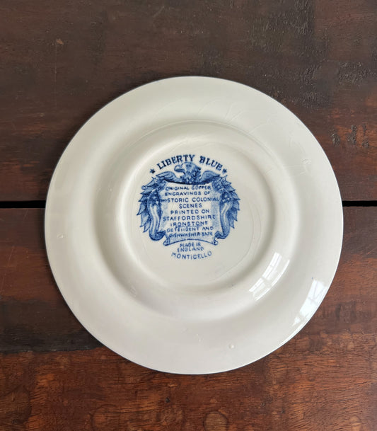 Blue and White Ironstone "Liberty Blue" Dish