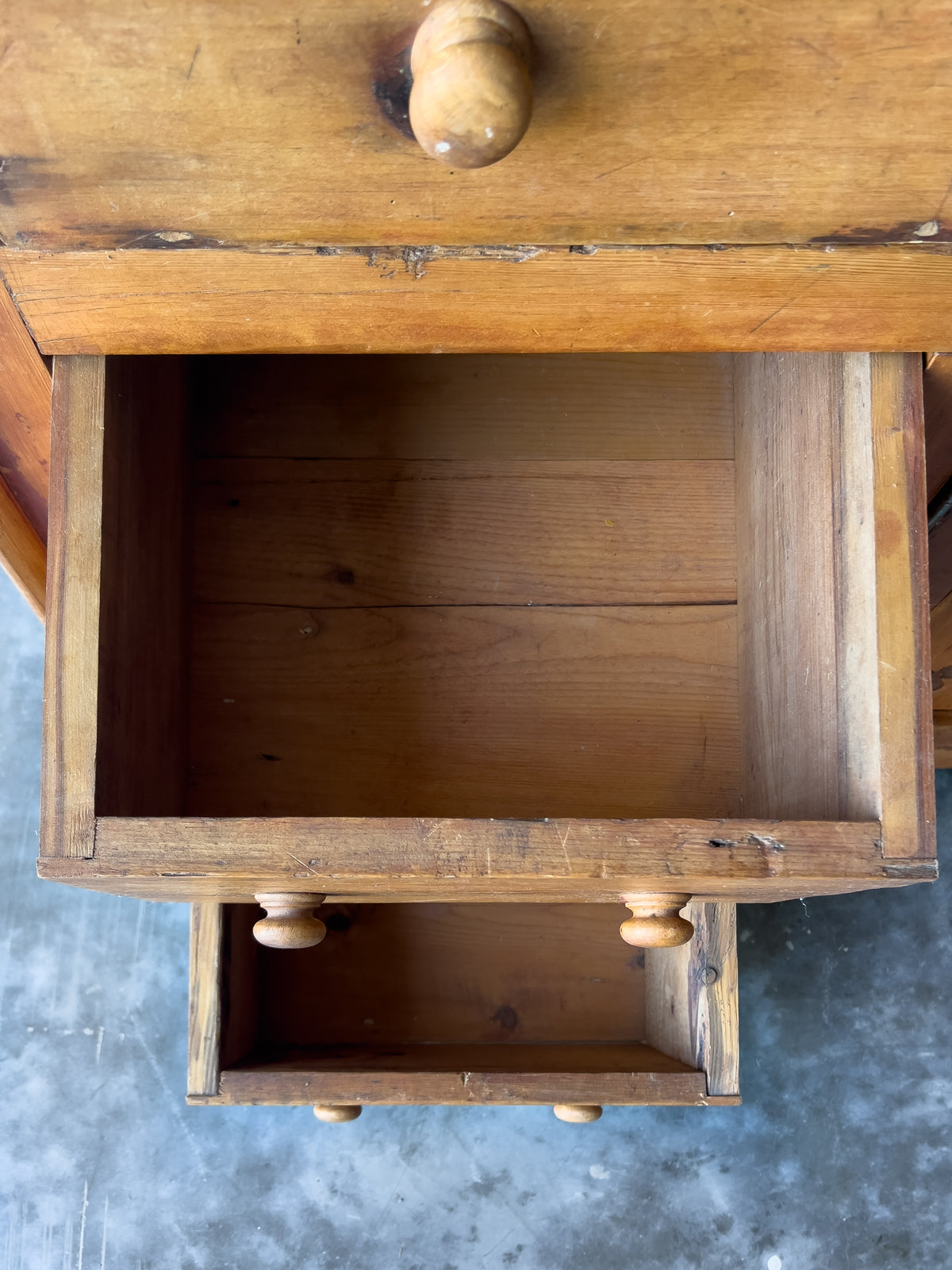 Antique Irish Pine Dresser | Hutch with Shelves