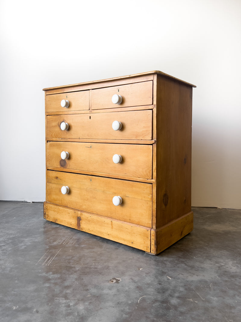 19th Century English Pine Chest of Drawers