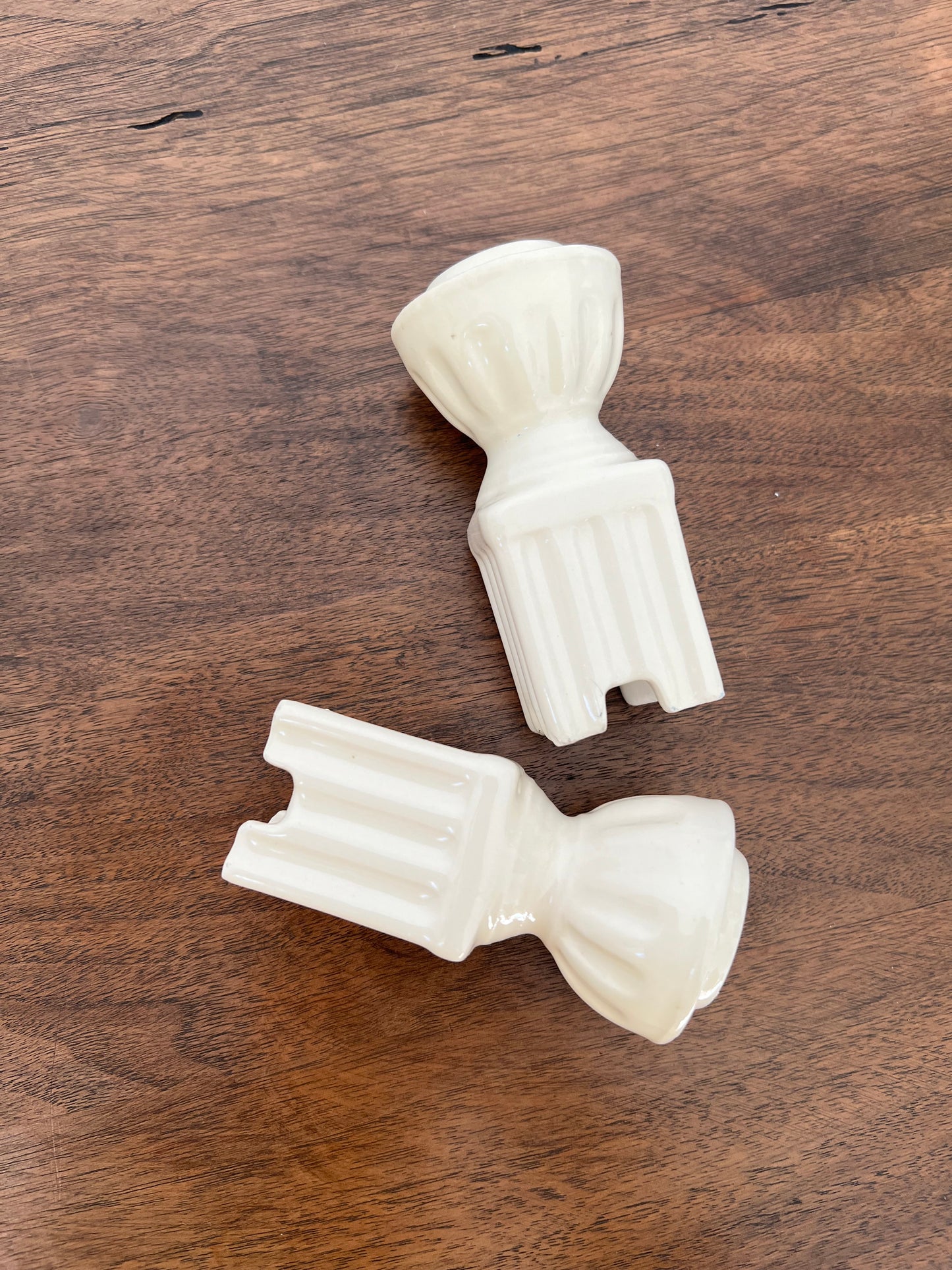 Vintage ceramic taper holders