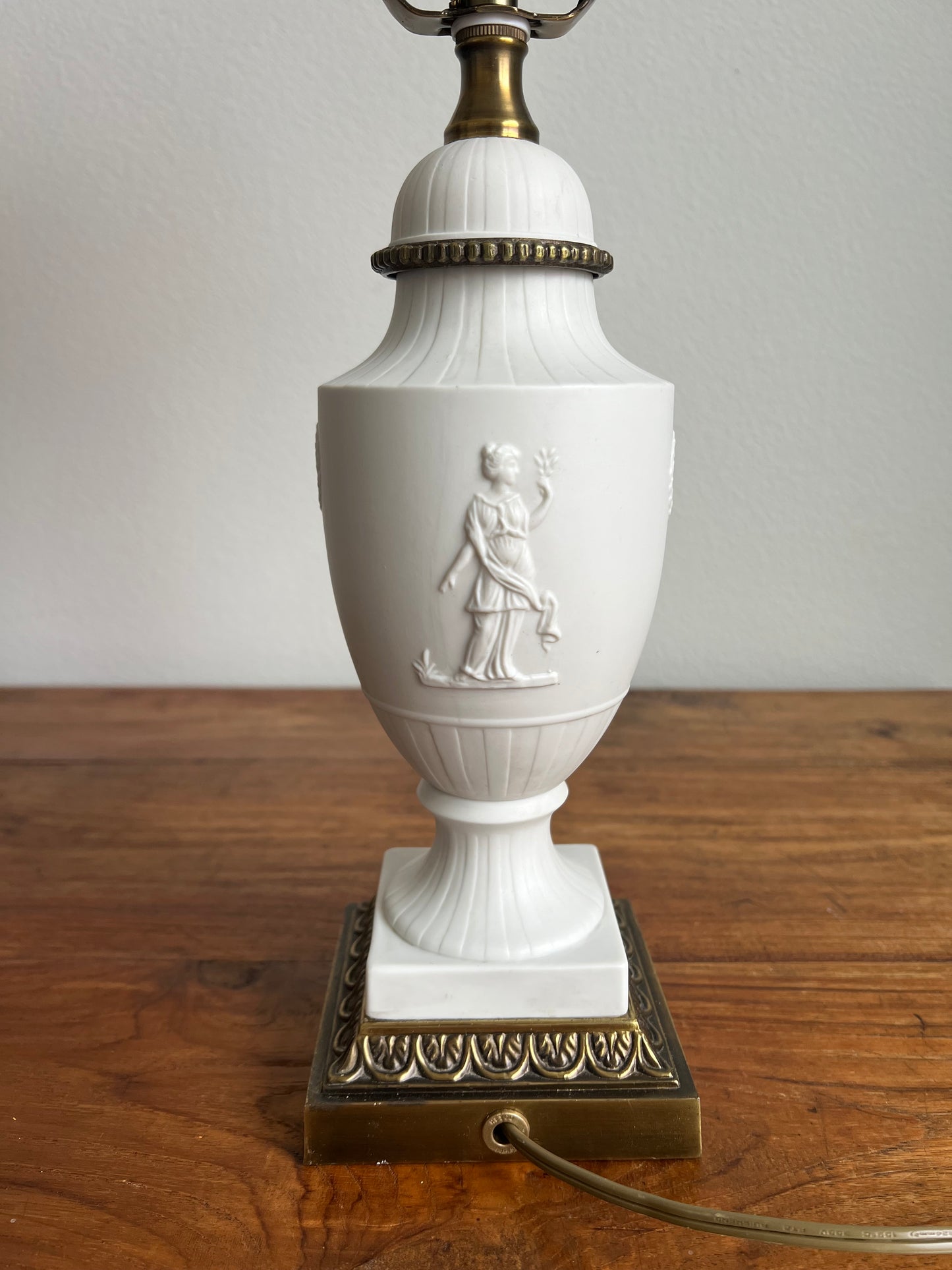 Vintage Neoclassical Ceramic Lamp