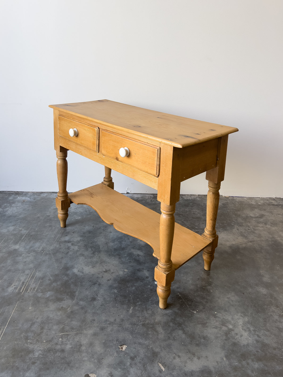 Antique 19th Century English Pine Side Table
