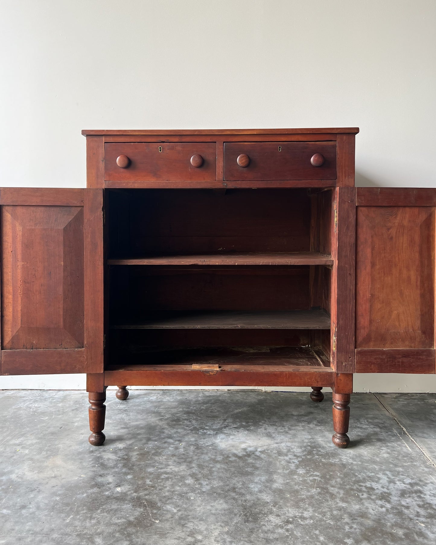 American Antique Pine Jelly Cabinet circa mid 19th c.