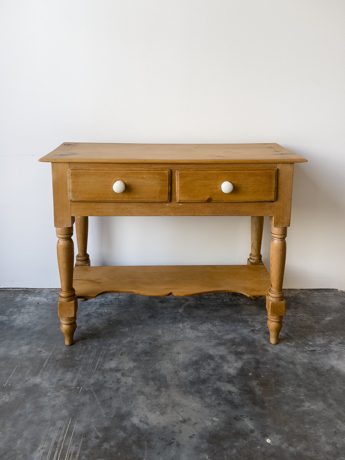 Antique 19th Century English Pine Side Table