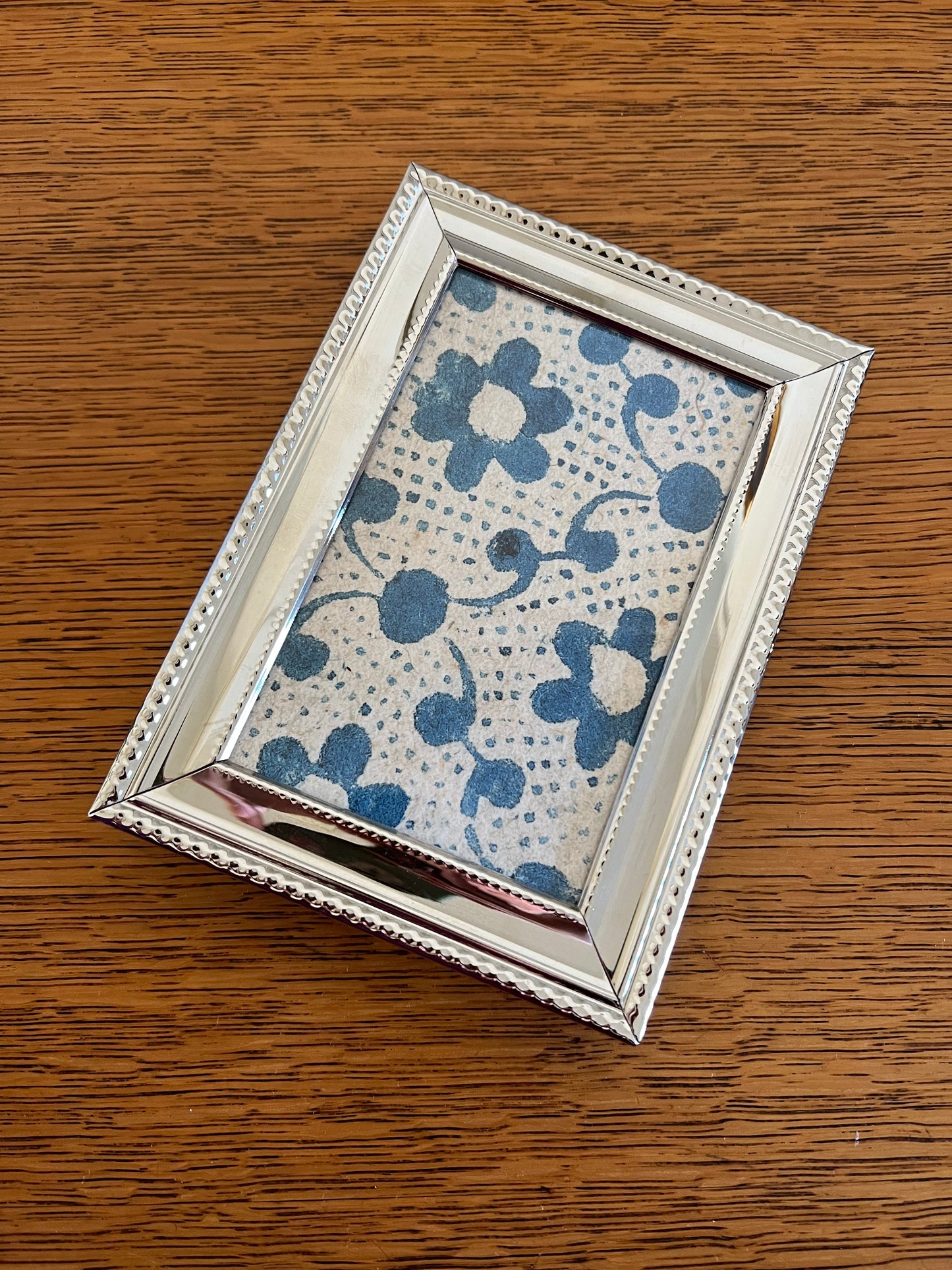 Silver picture frame