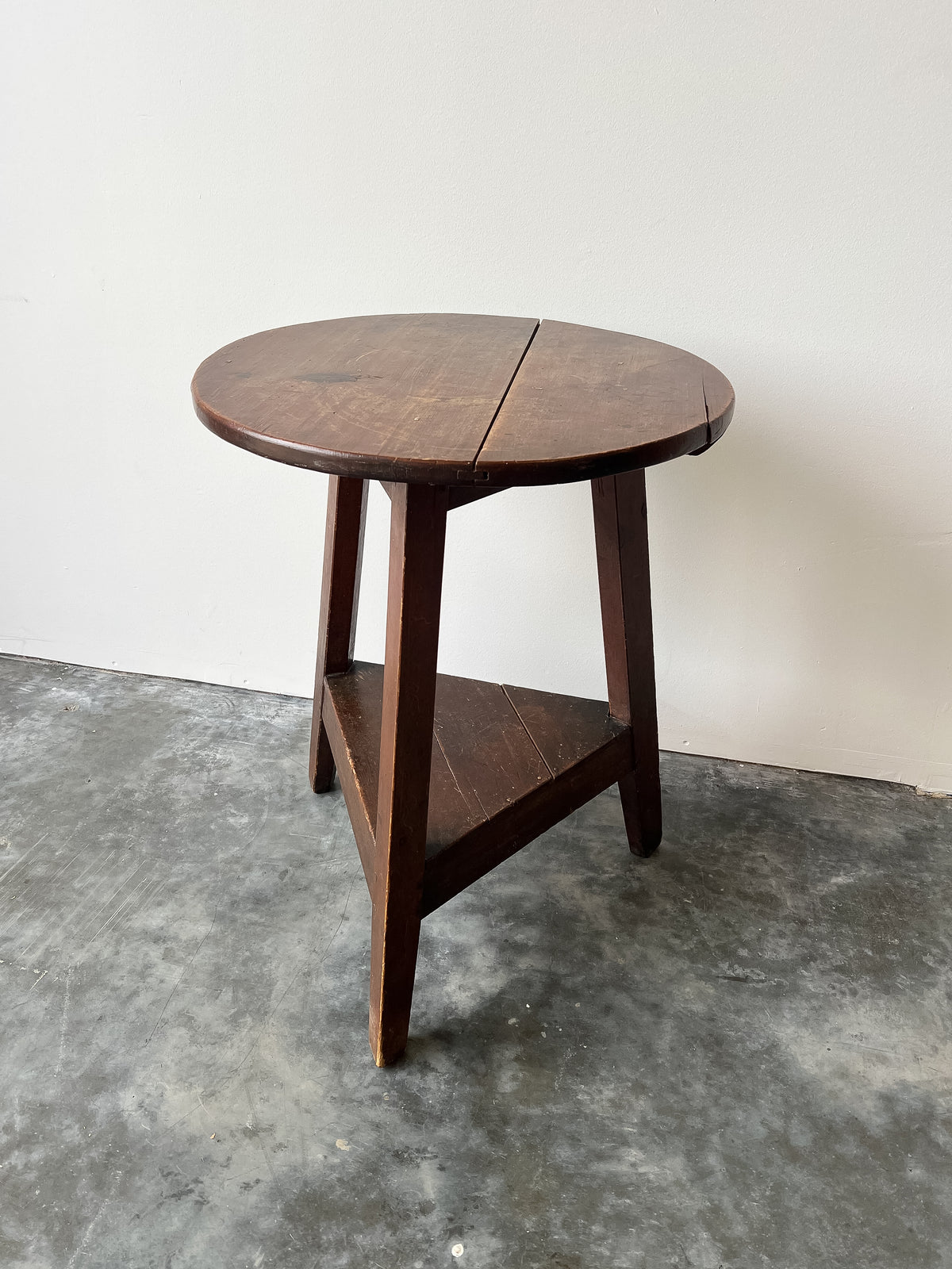 Antique Welsh Late 19th Century Scumble Painted Cricket Table
