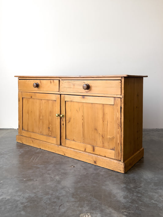 Antique 19th Century English Pine Sideboard