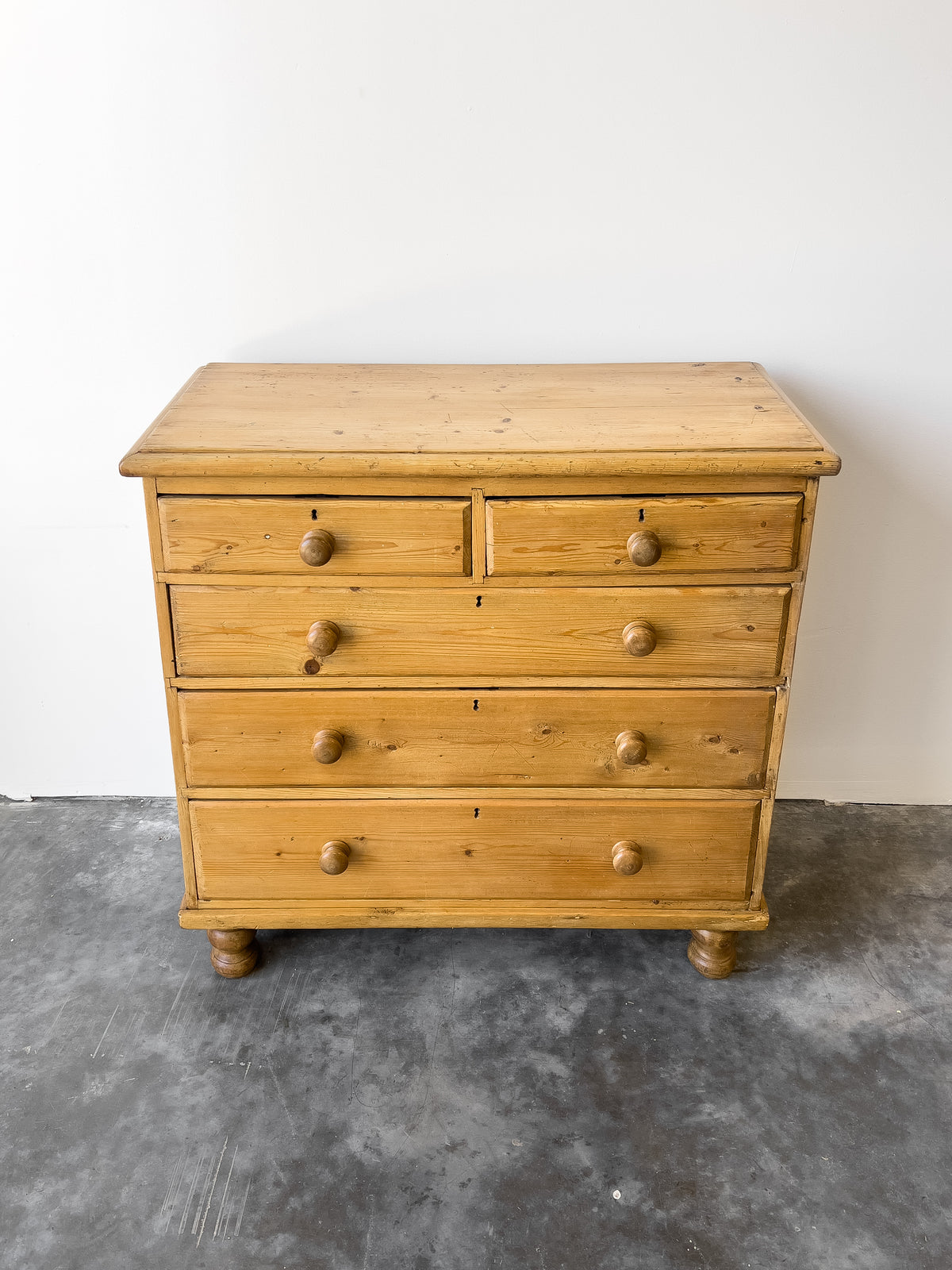 19th Century English Pine Chest of Drawers