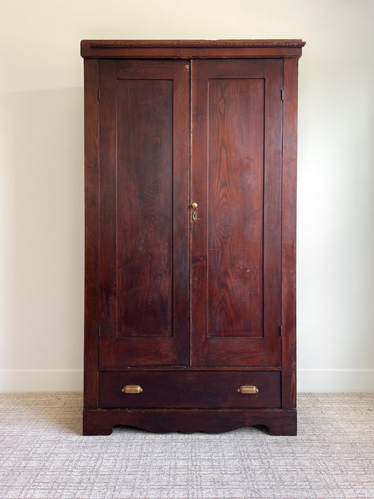 Primitive Antique European Wardrobe